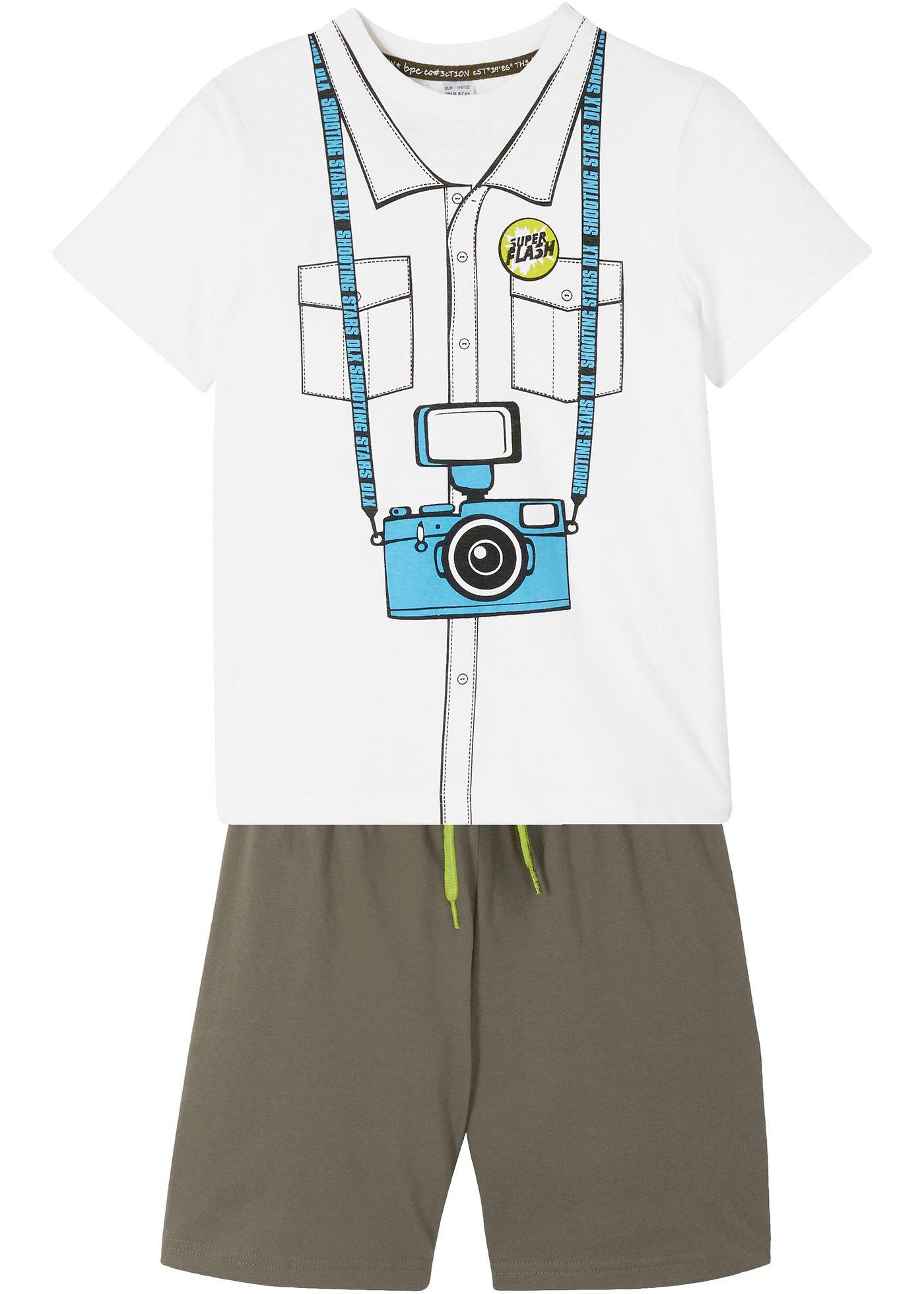 T-shirt et bermuda (Ens. 2 pces.)