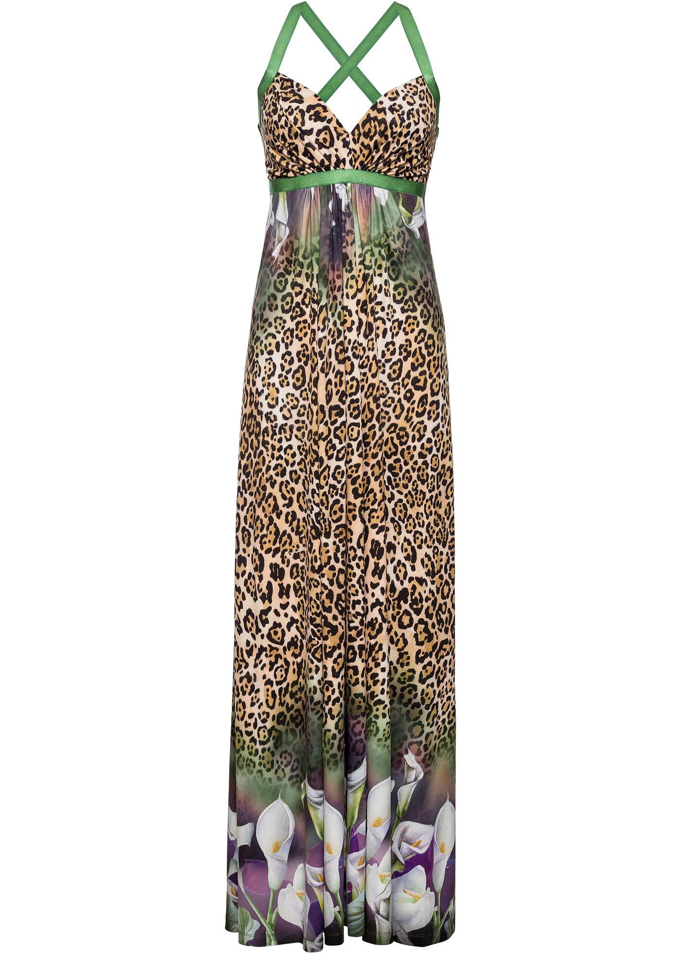 Robe longue estivale à imprimé