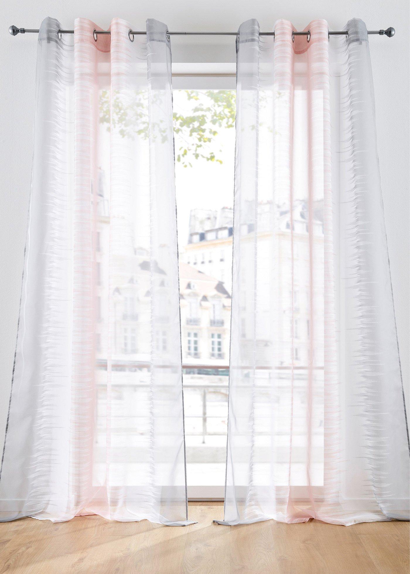 Voilage à imprimé (1 pce.)