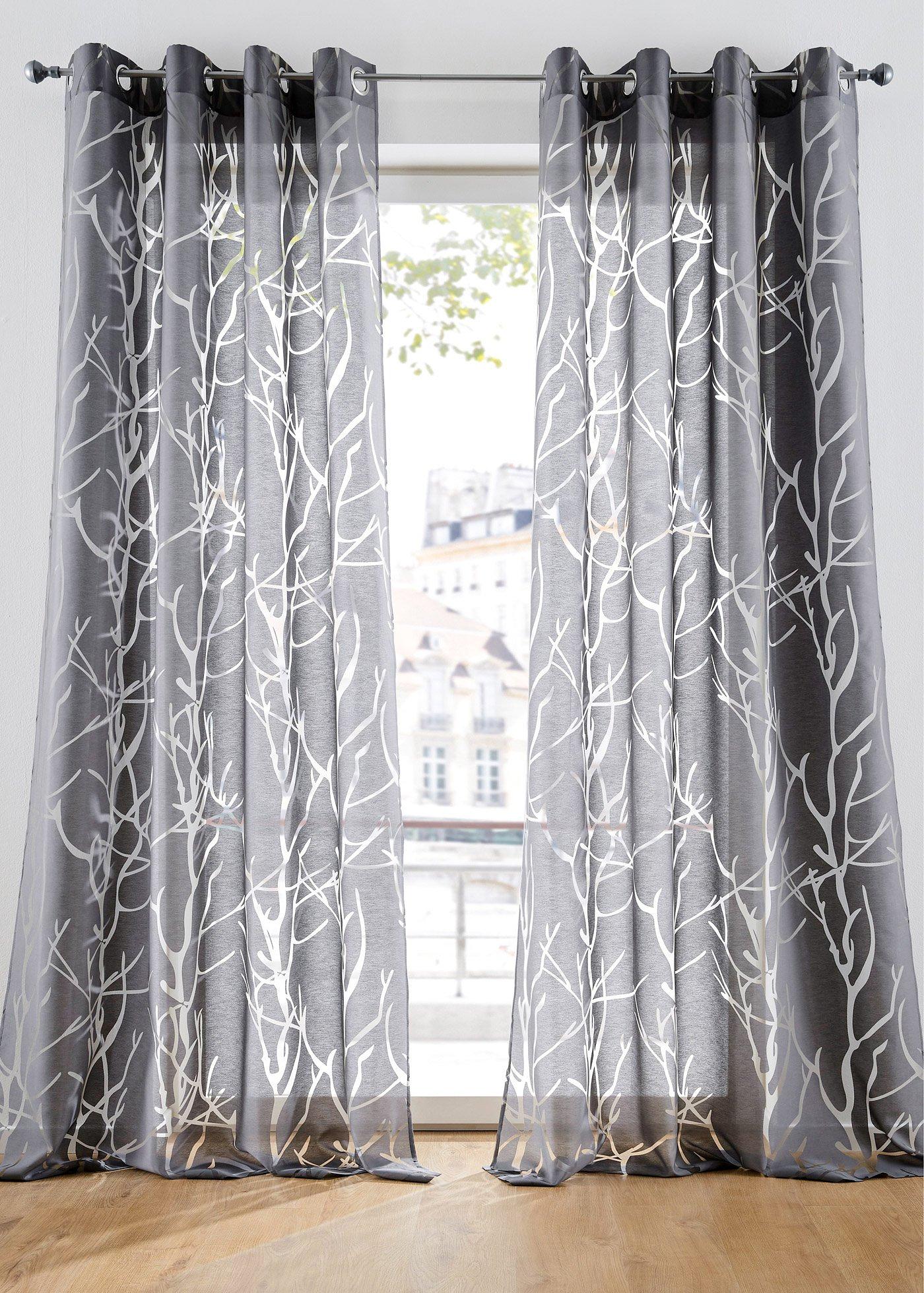 Voilage en dévoré (1 pce.)