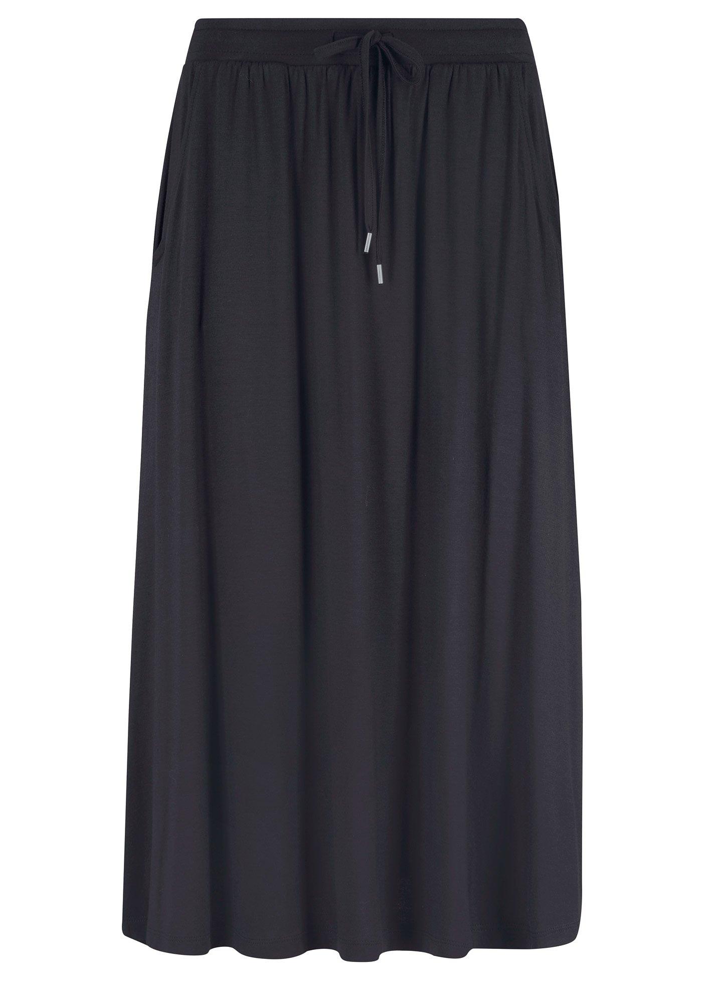 Jupe en jersey longueur sous genou