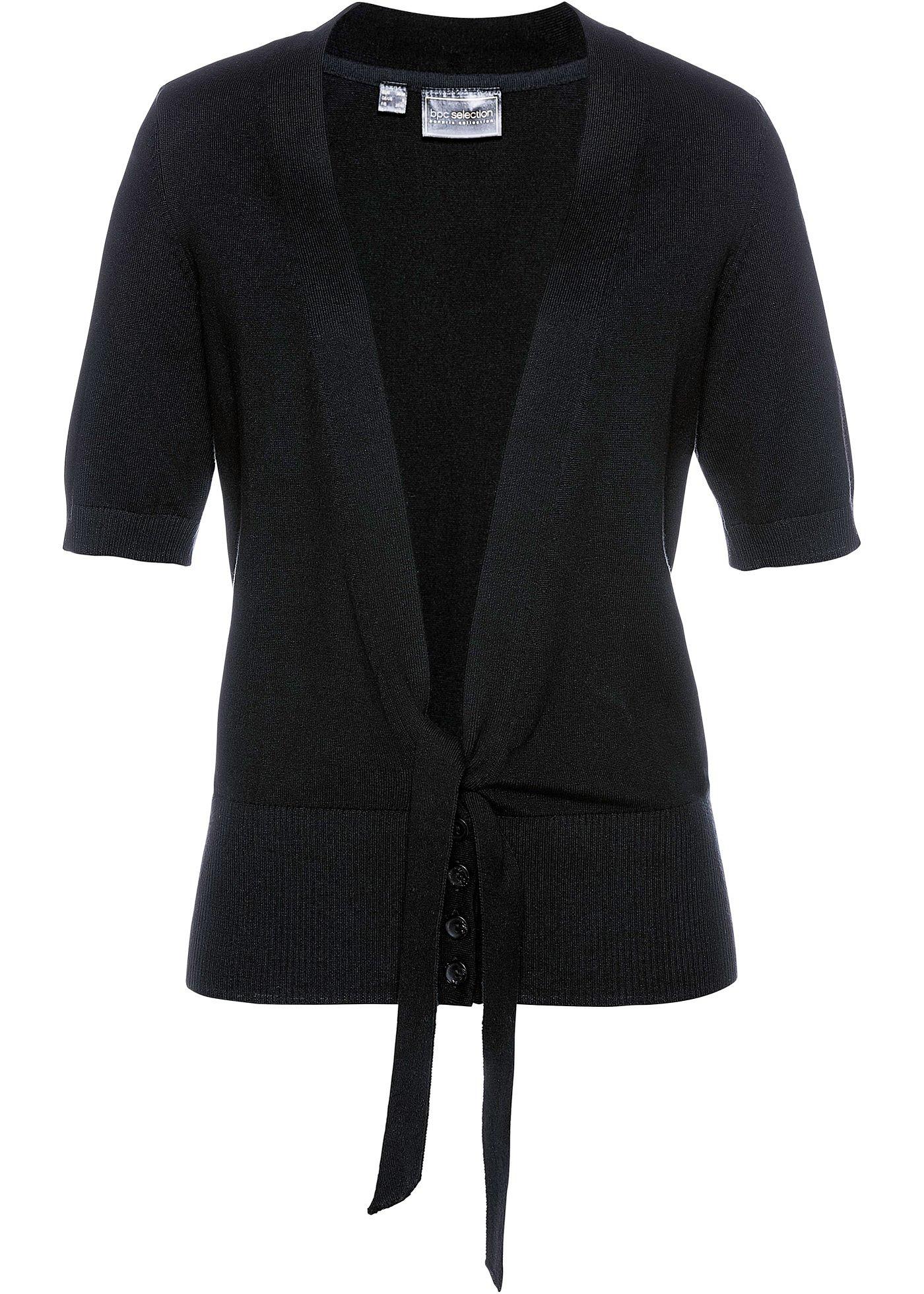 Gilet court noué en maille