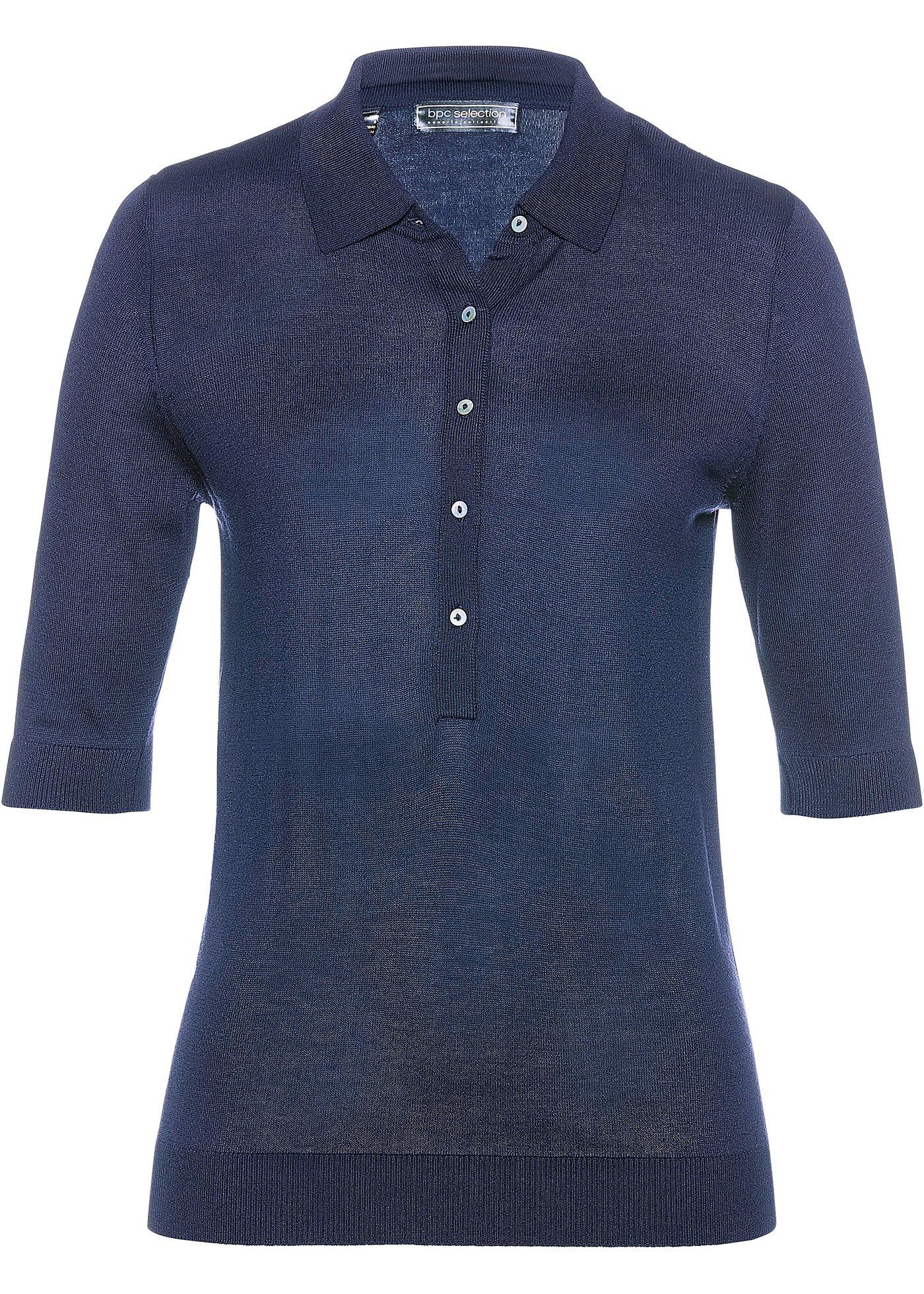 Pull manches courtes, col polo