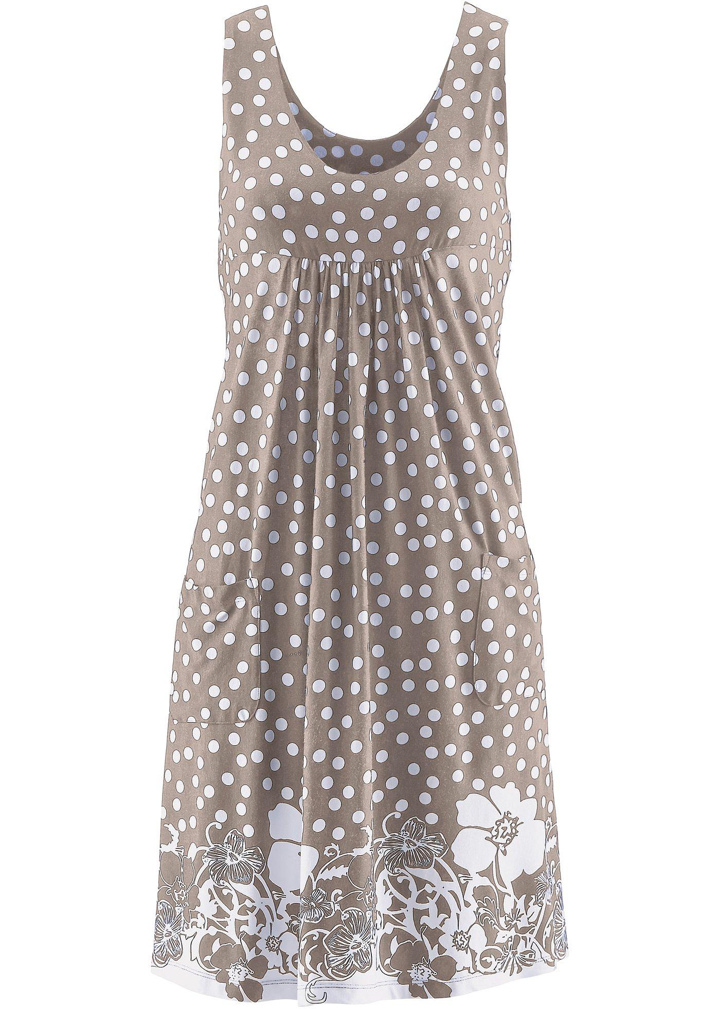 Robe en jersey, sans manches