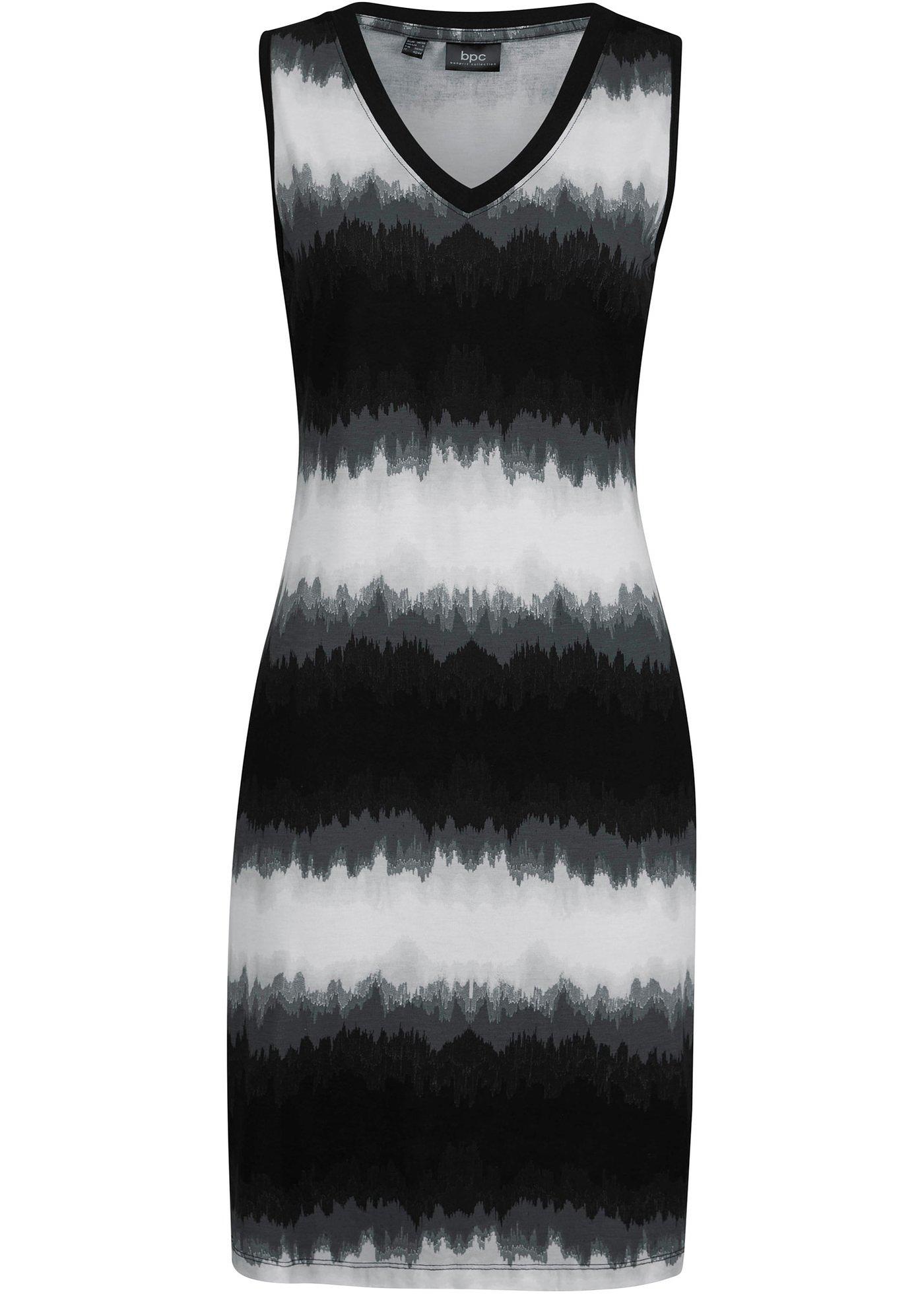 Robe en jersey avec col V