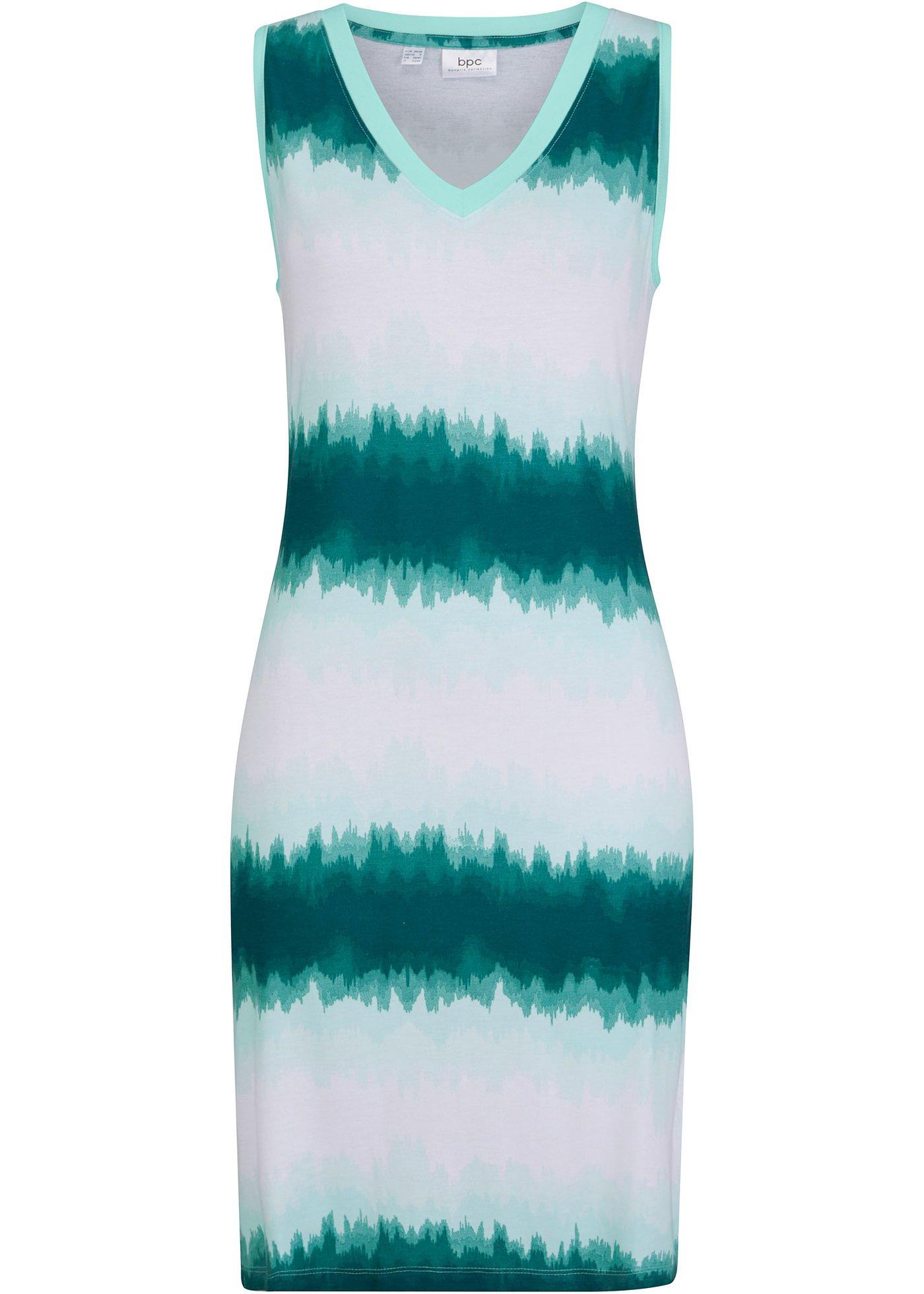 Robe en jersey avec col V