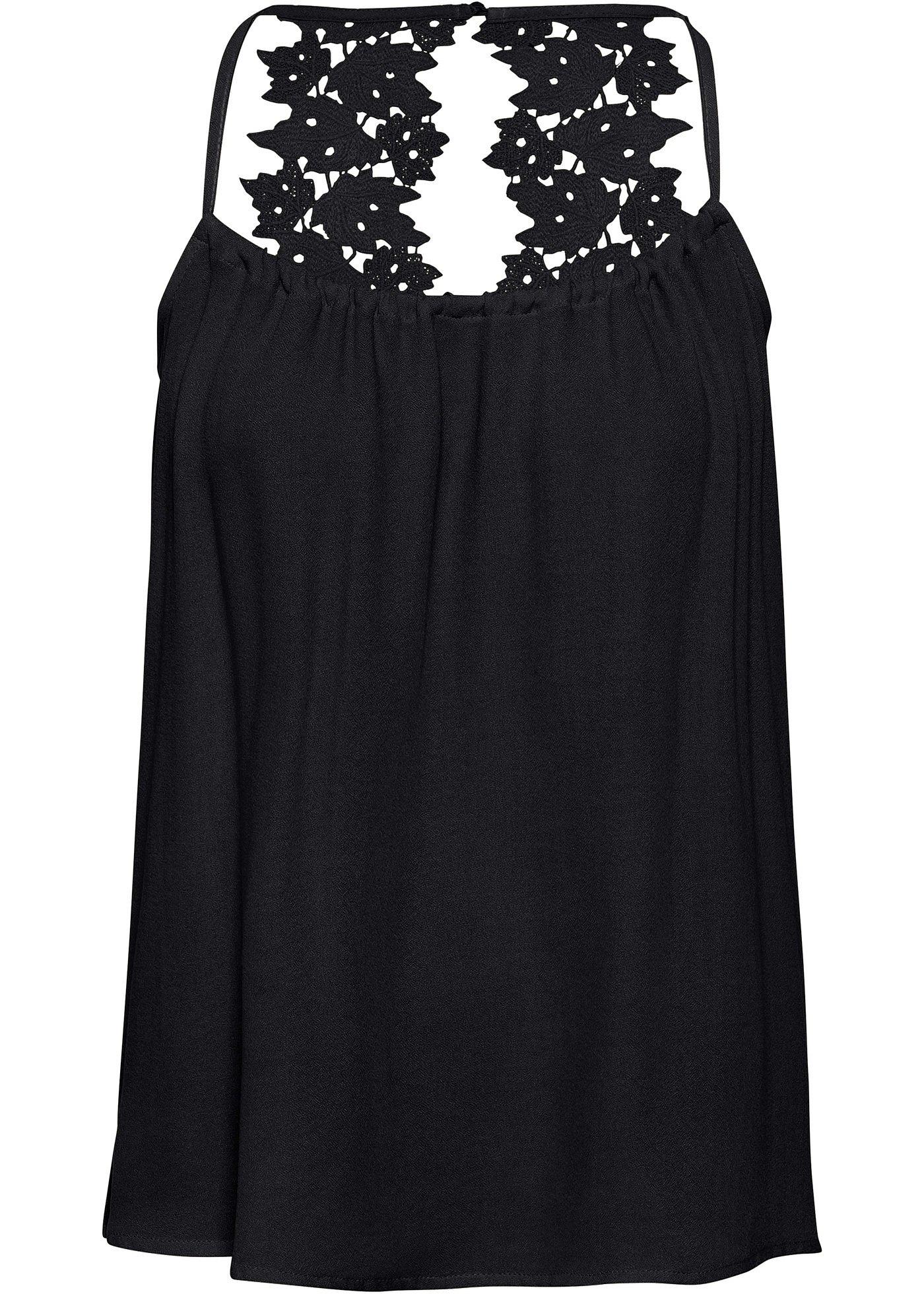 Top à dentelle florale