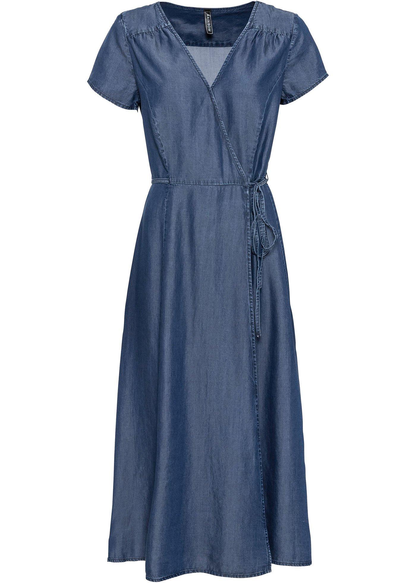 Robe en jean style portefeuille