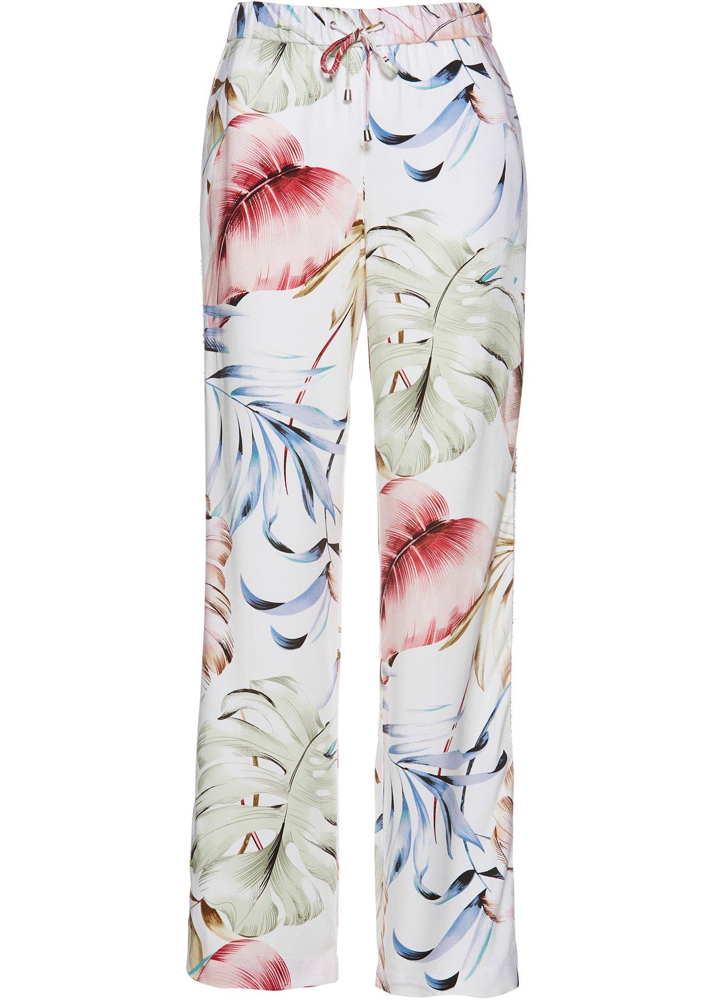 Pantalon viscose à bande pailletée