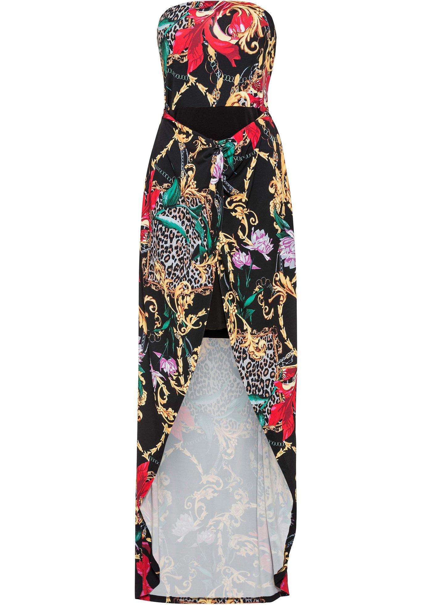 Robe bustier à imprimé