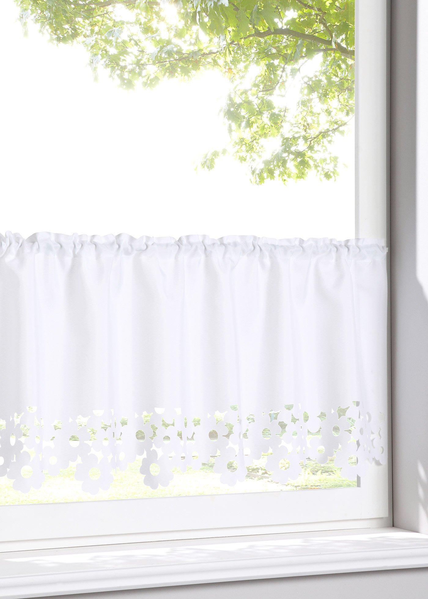 Brise-bise avec bordure décorative