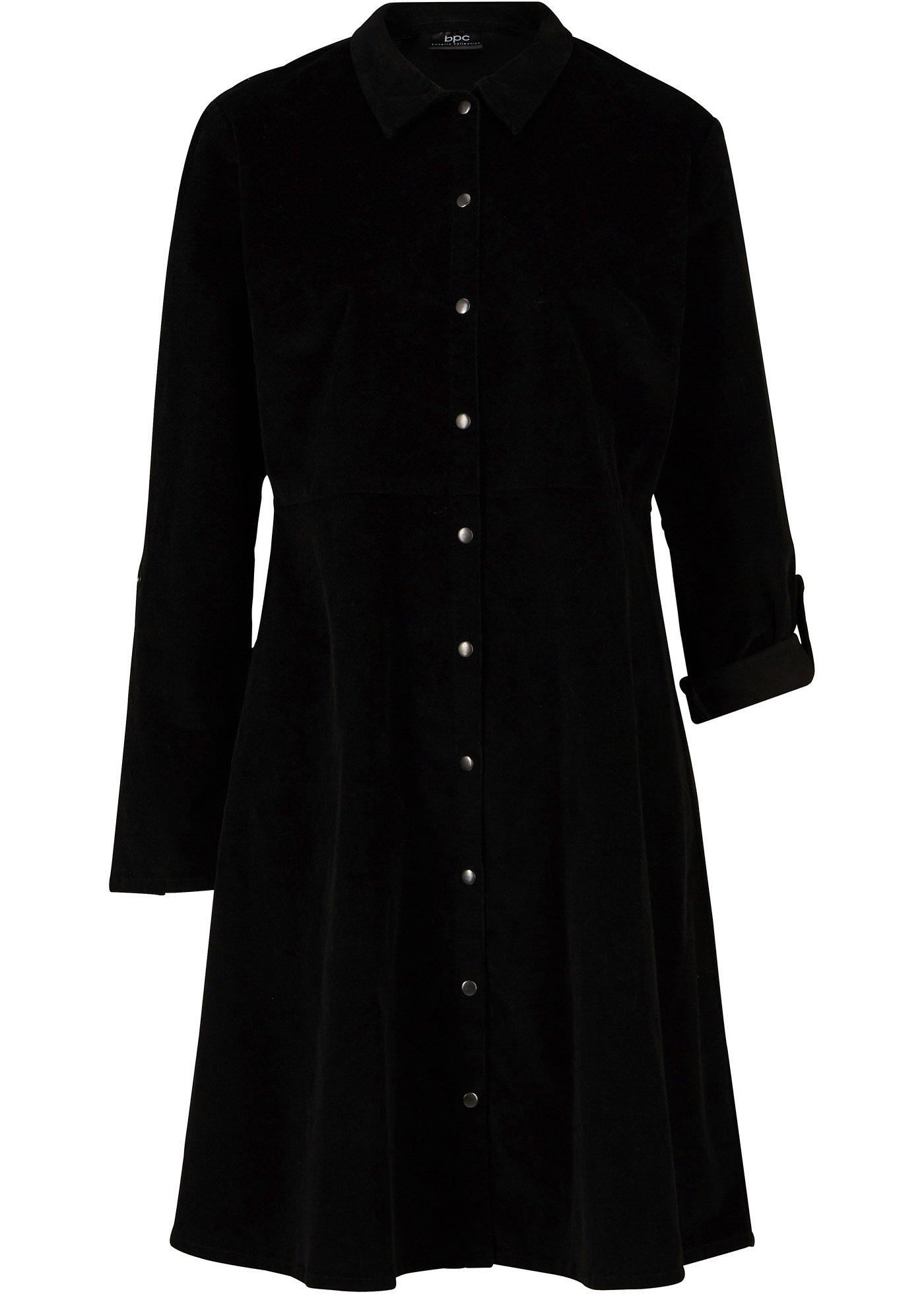 Robe en velours côtelé extensible