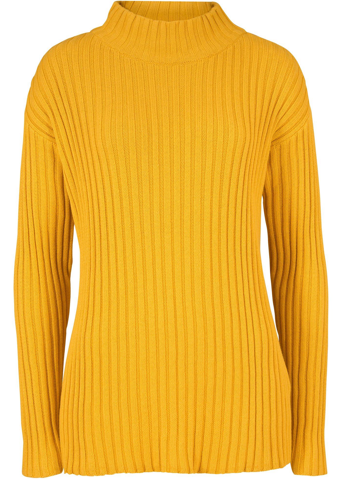 Pull coton à col haut