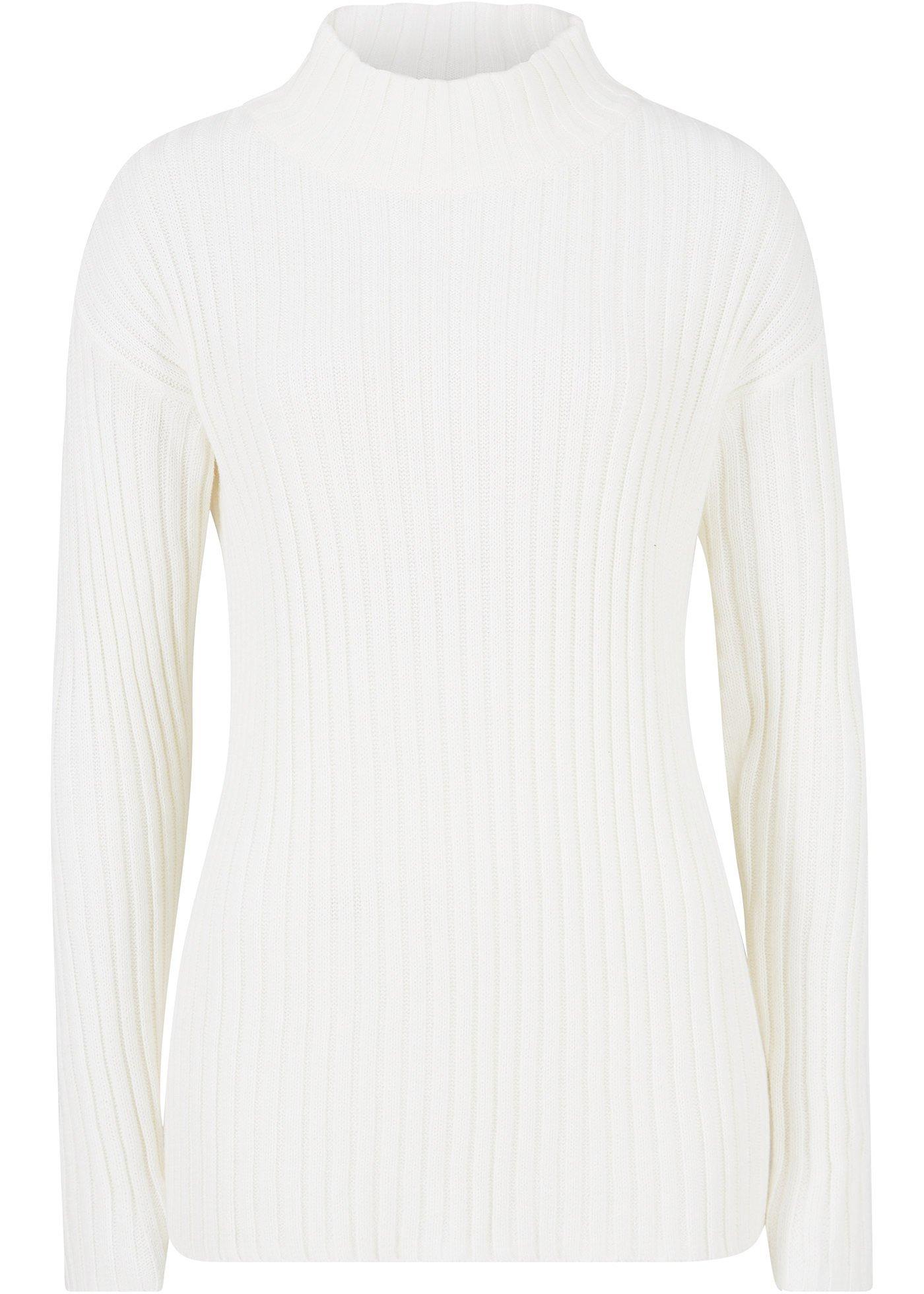 Pull coton à col haut