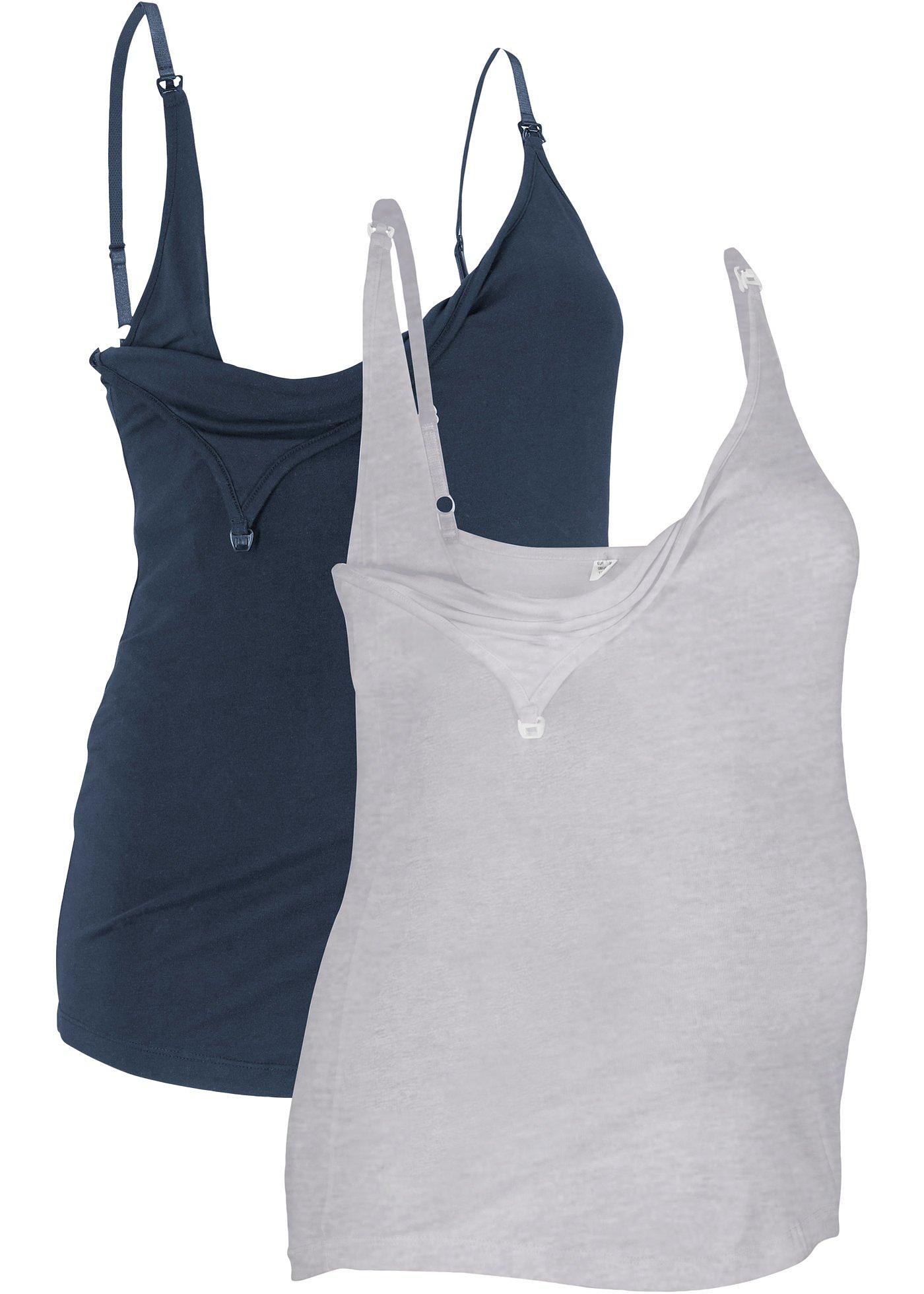 Lot de 2 tops d'allaitement durables en coton bio