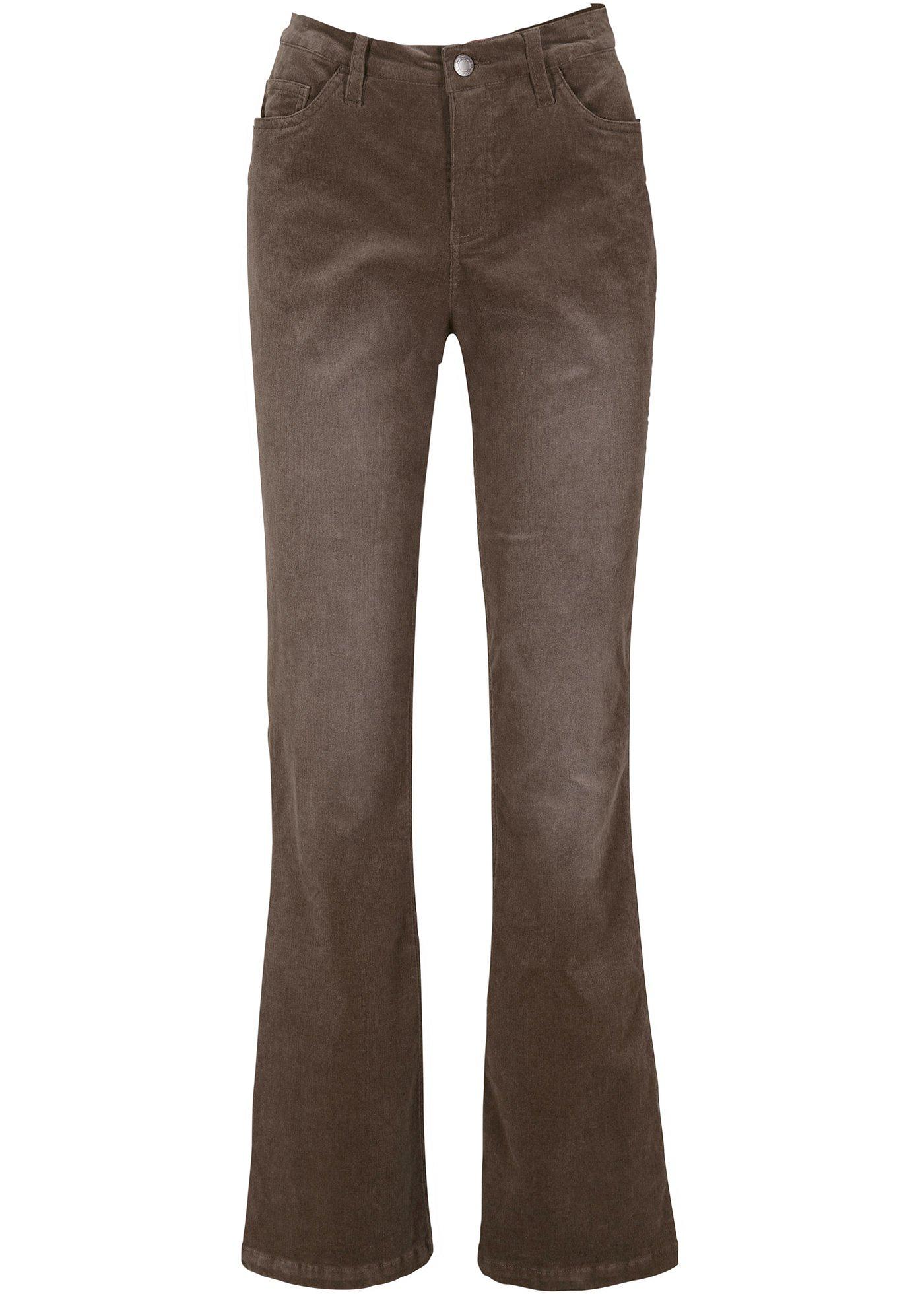 Pantalon extensible velours côtelé, FLARED