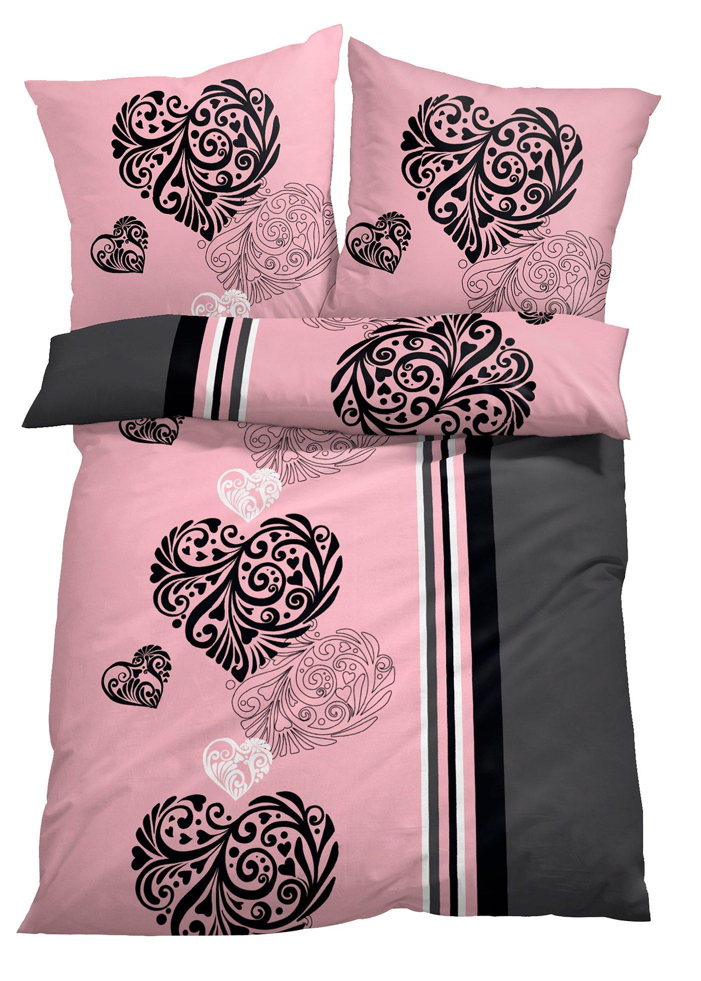 Parure de lit motifs cœurs