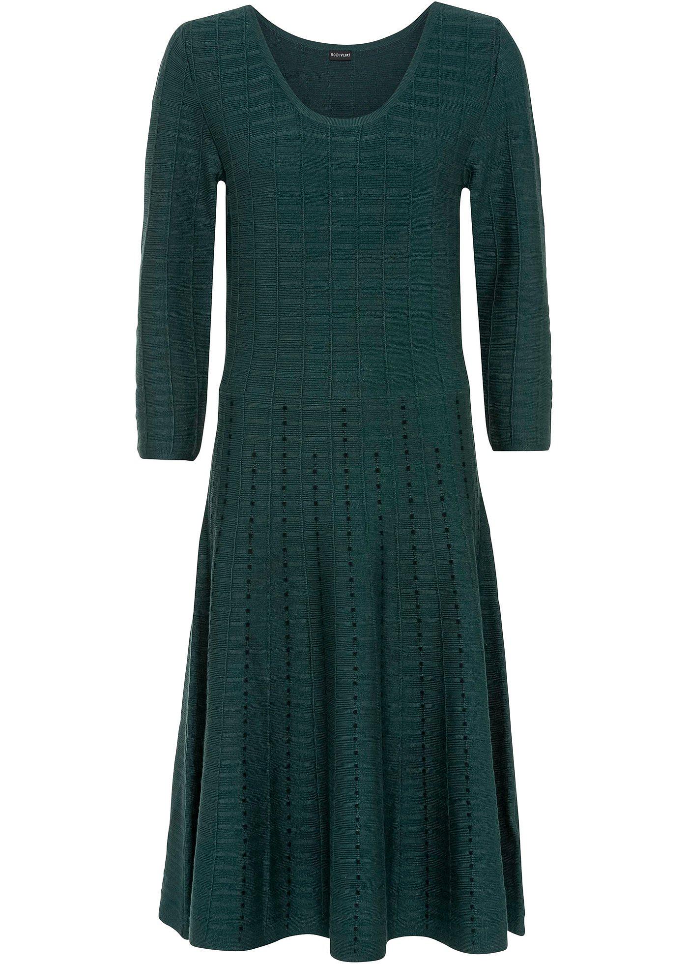 Robe en maille à rayures