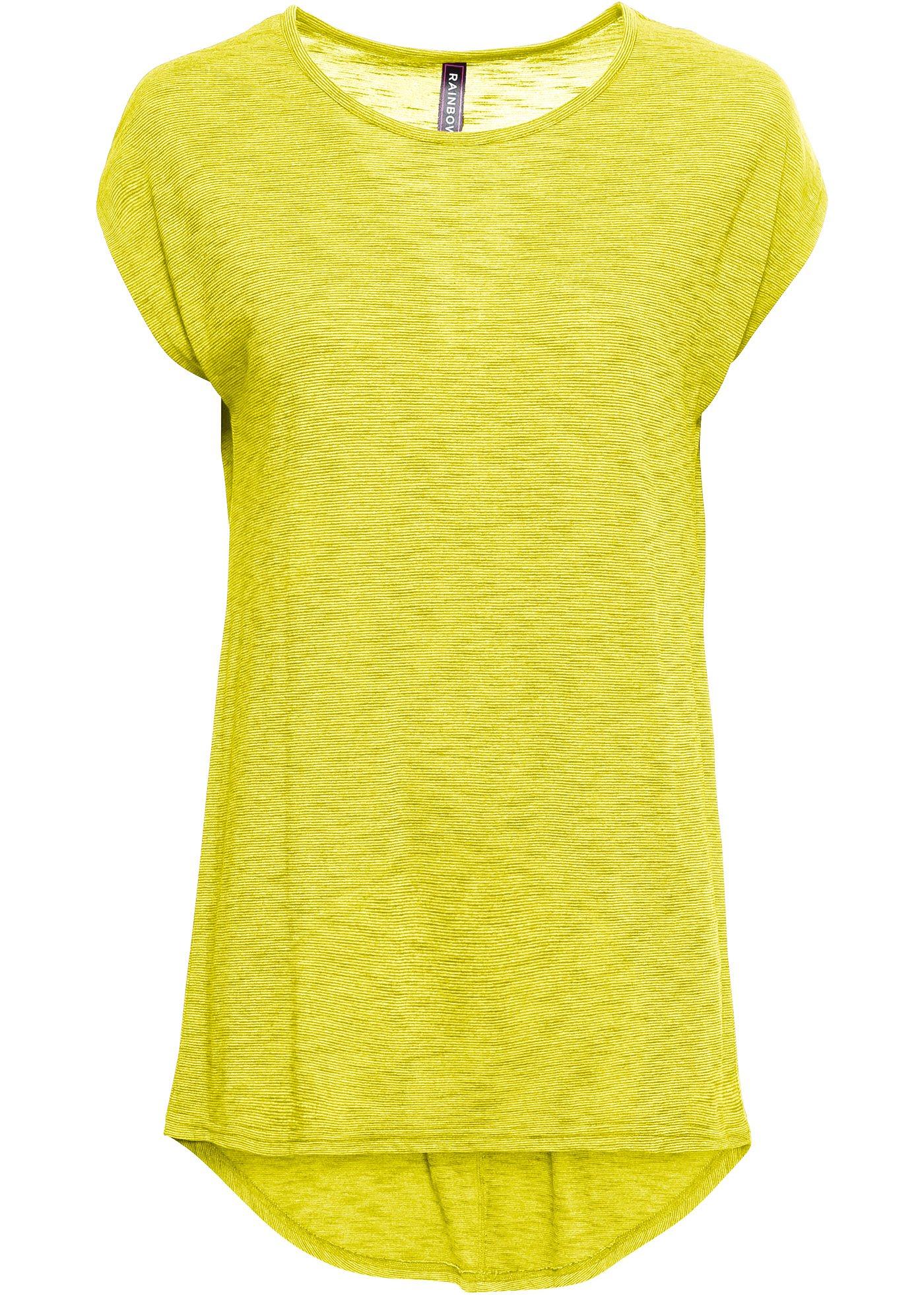 T-shirt long avec base arrondie