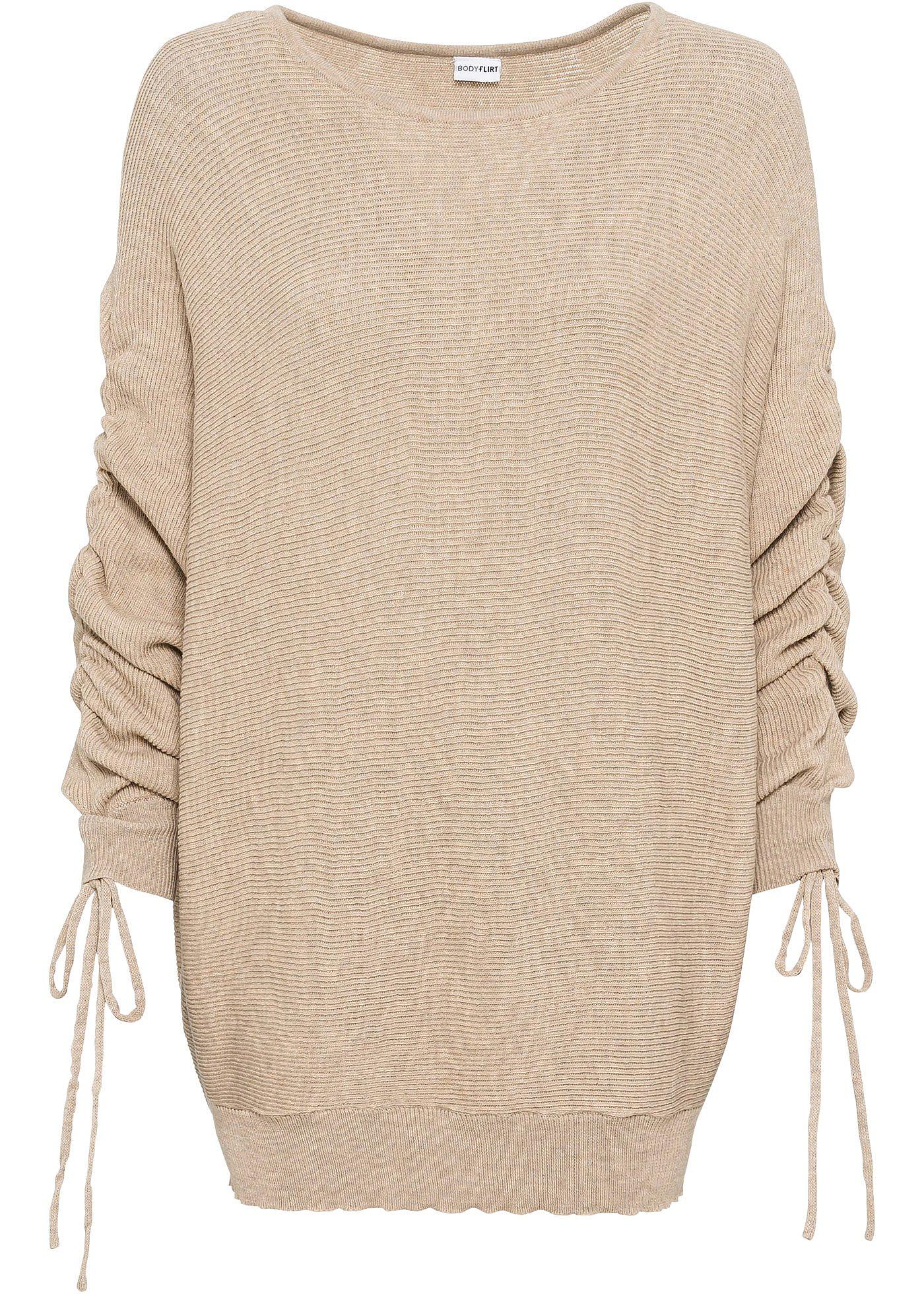 Pull à manches froncées