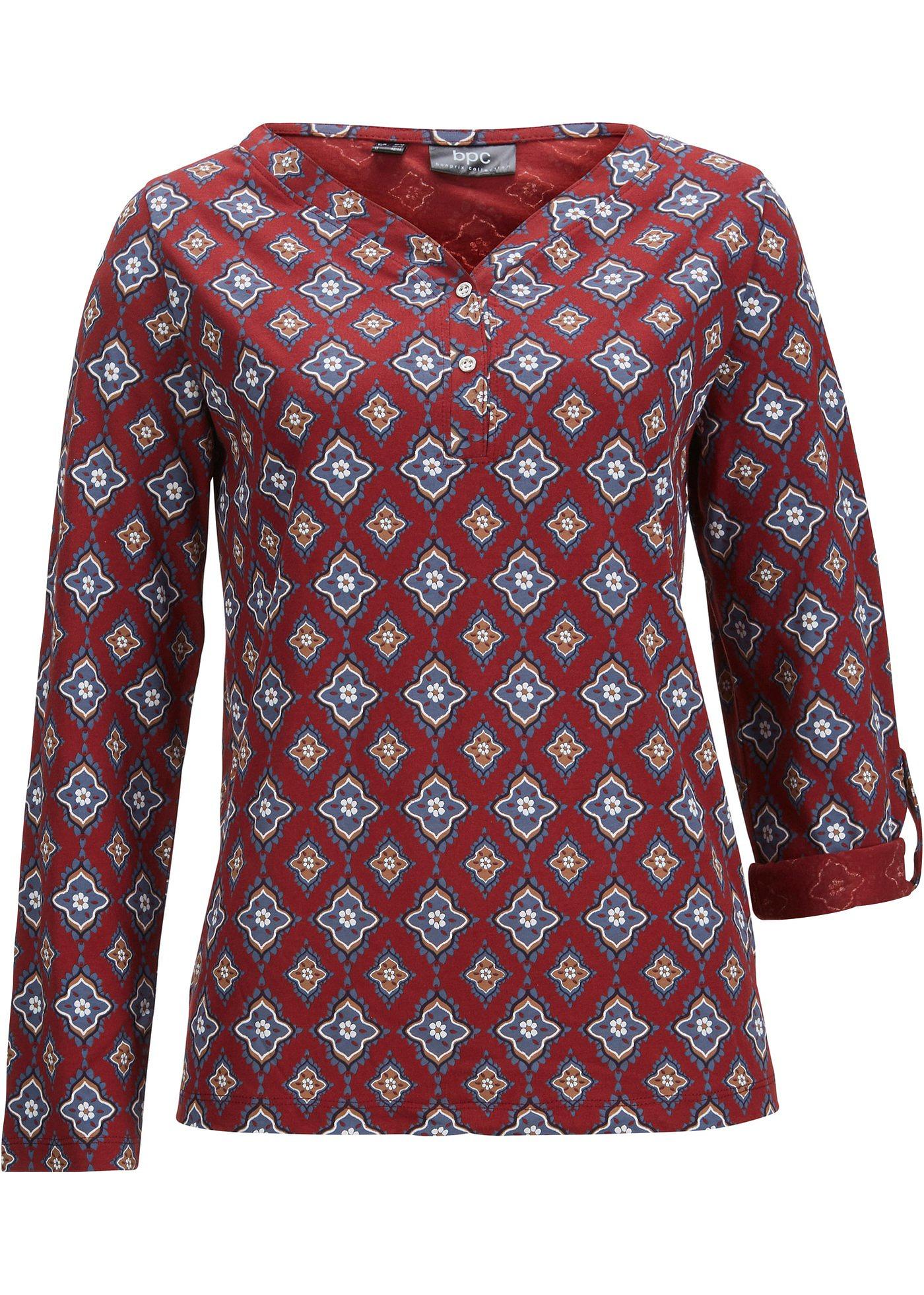 T-shirt manches longues à imprimé all-over