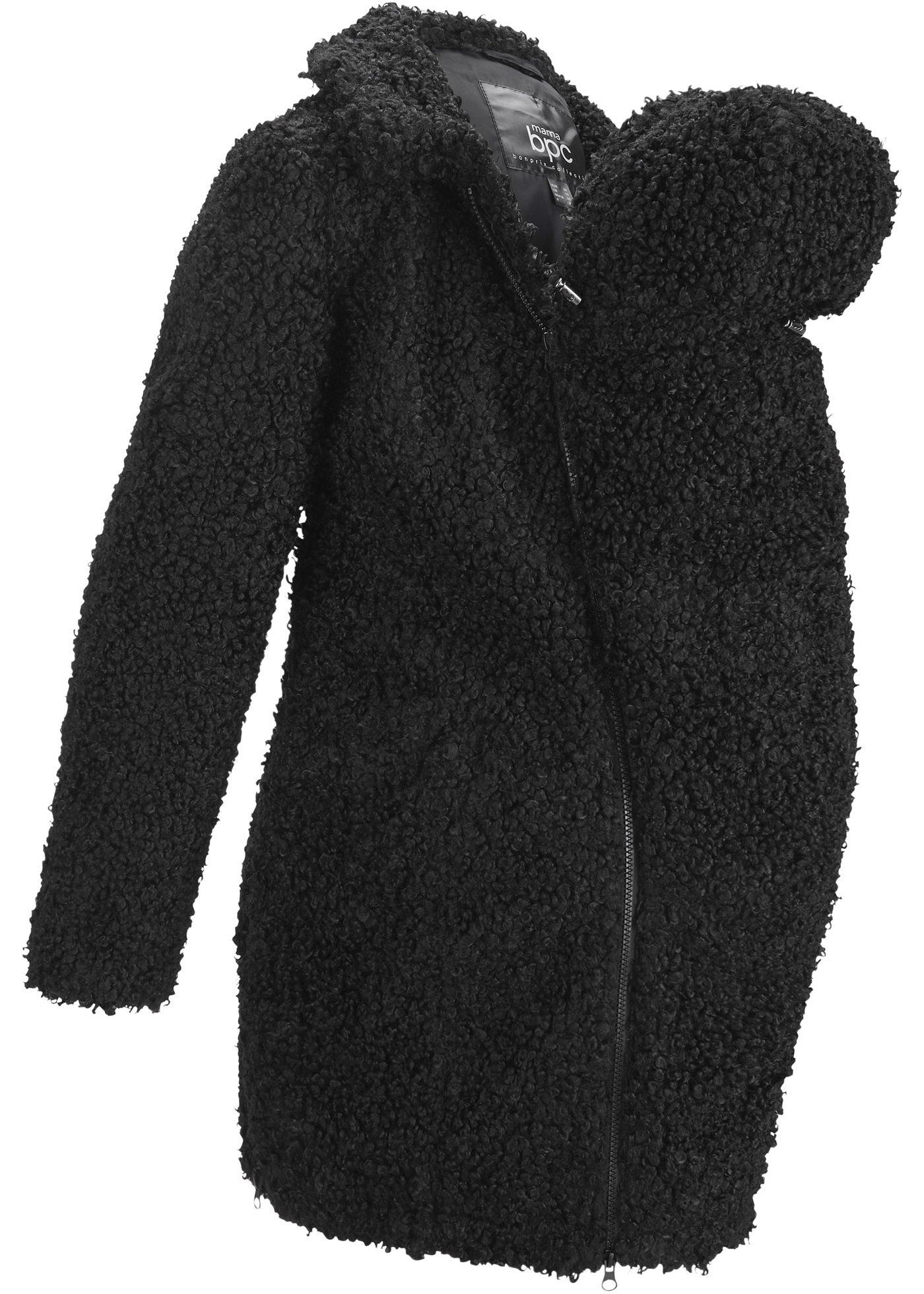 Veste de grossesse/de portage en fourrure peluche