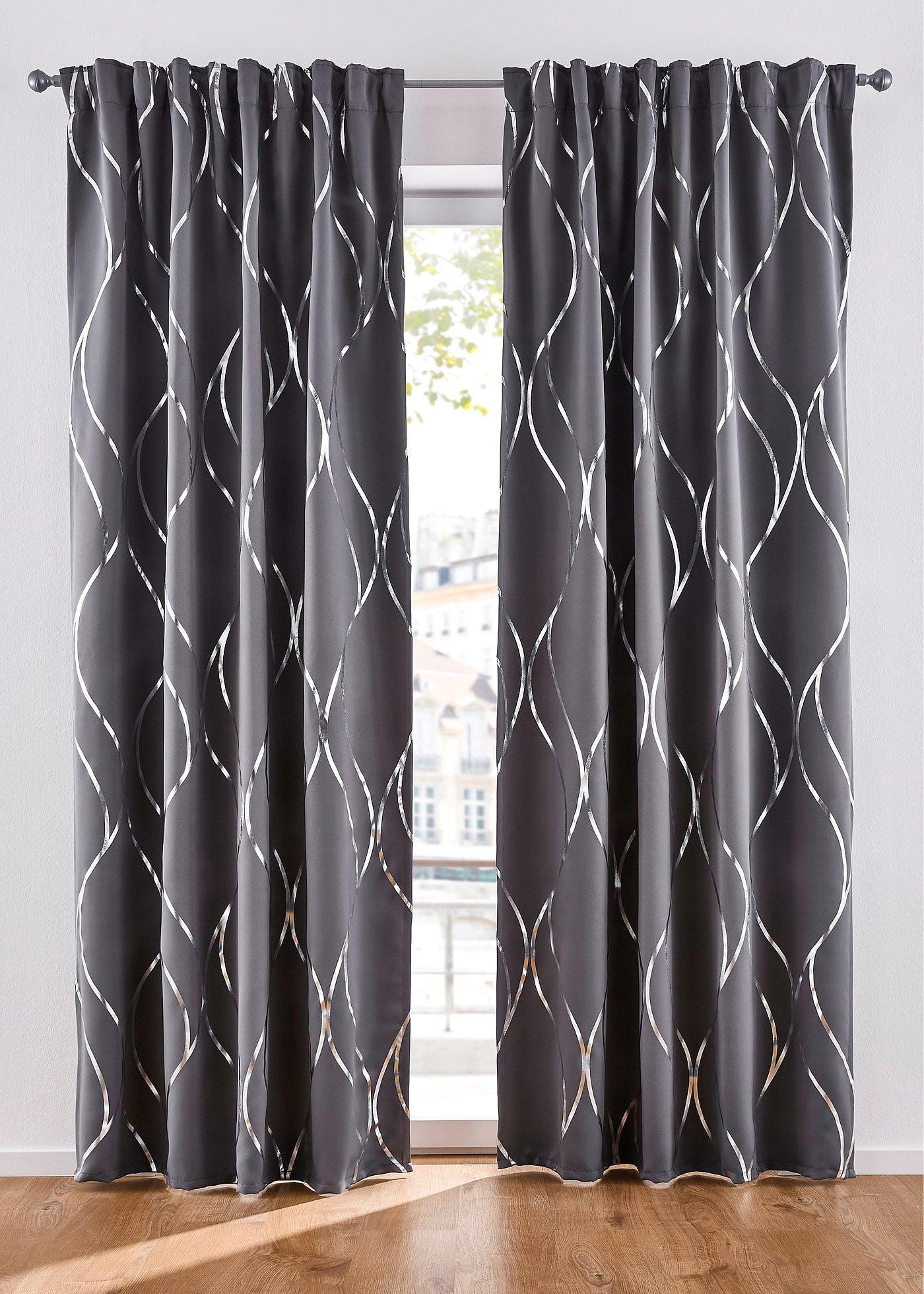 Panneau occultant à imprimé brillant (1 pce.)