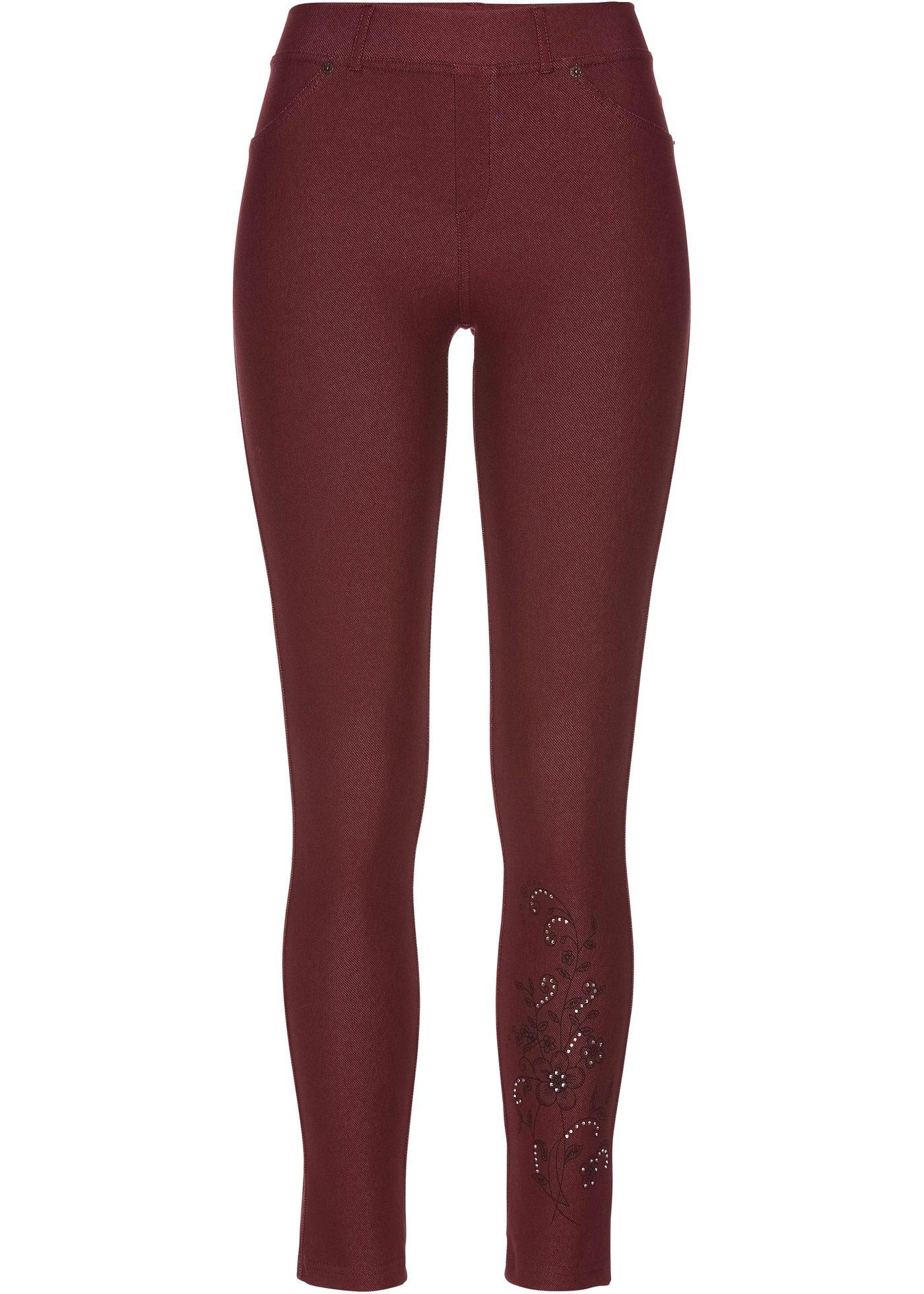 Jegging thermo à broderie