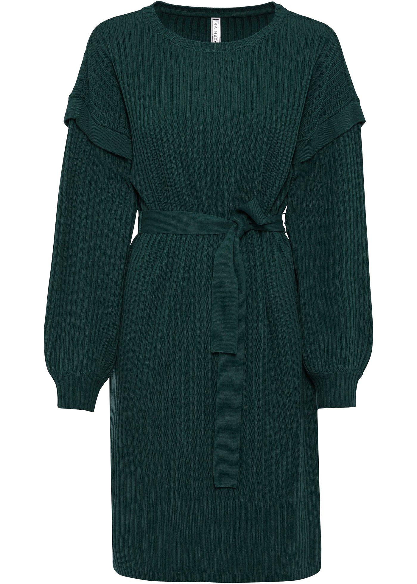 Robe en maille avec lien à nouer