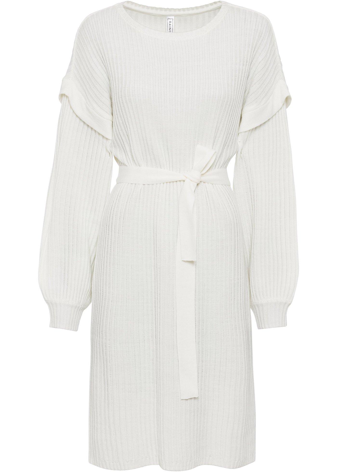 Robe en maille avec lien à nouer