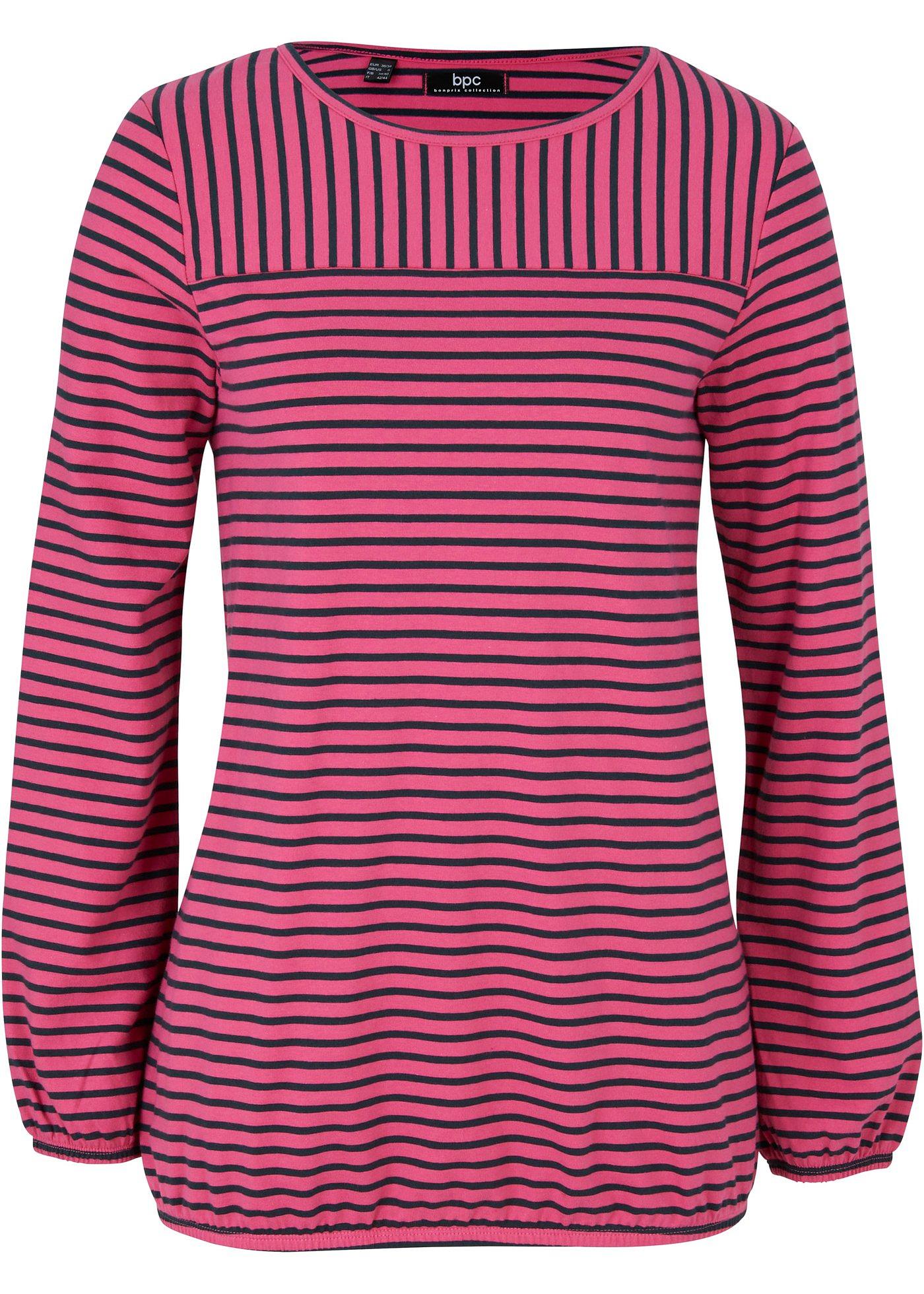 T-shirt manches longues à rayures