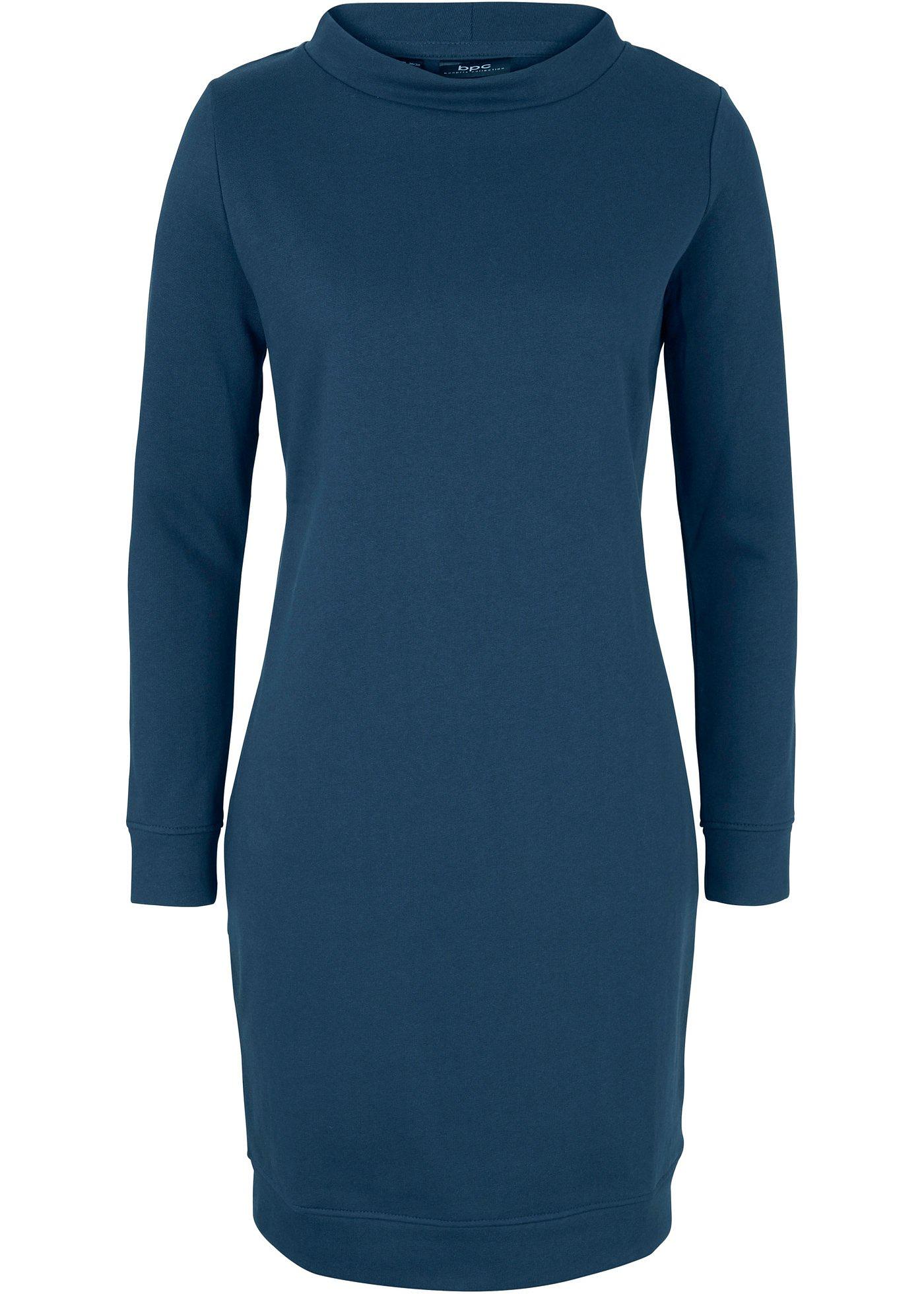 Robe sweat à petit col montant