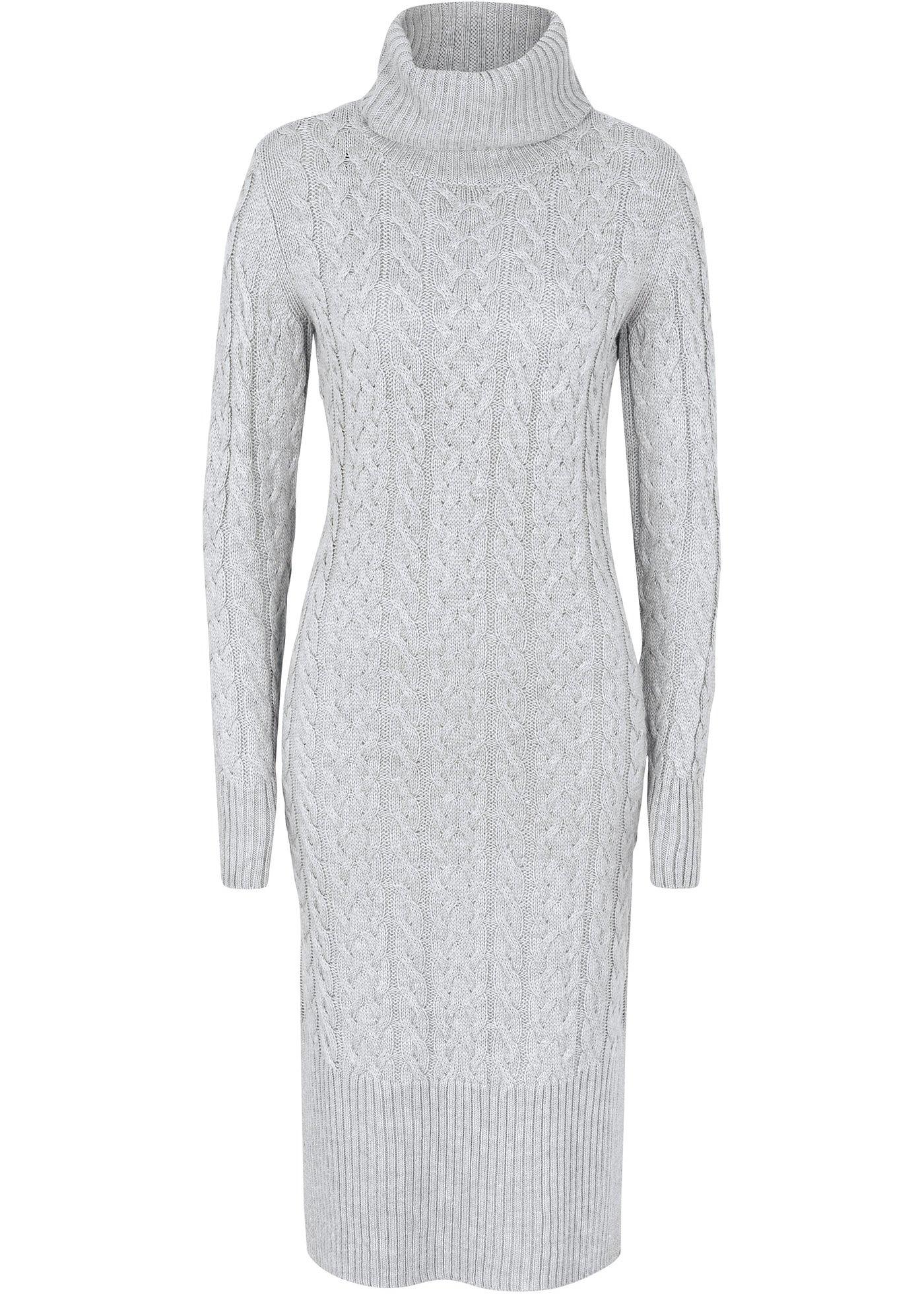 Robe en maille maxi longue structurée