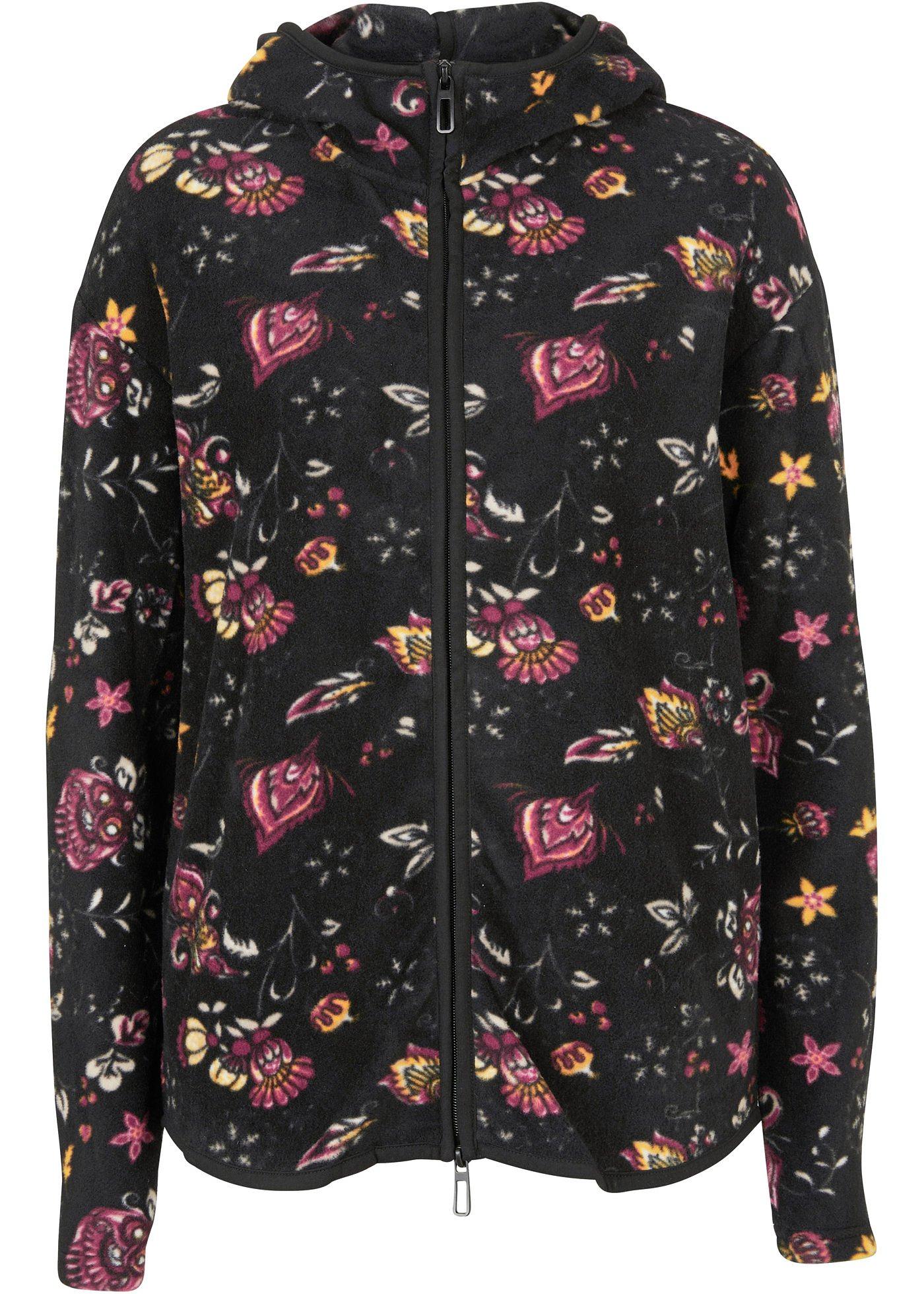 Veste polaire imprimée avec épaules légèrement descendues