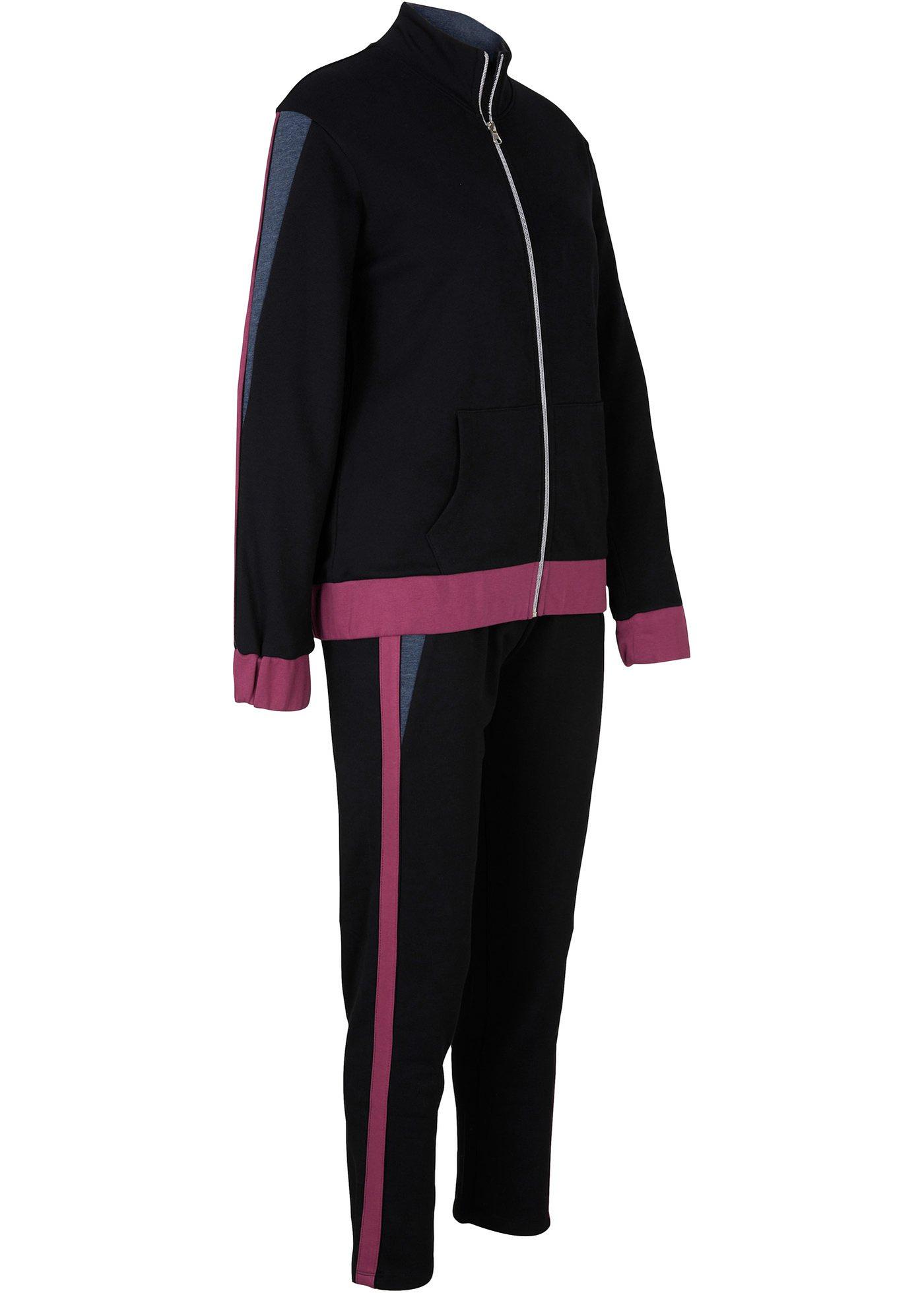 Gilet sweat-shirt et pantalon (Ens. 2 pces.)