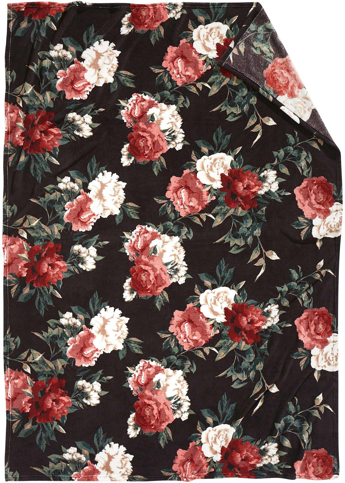 Couverture à motif floral