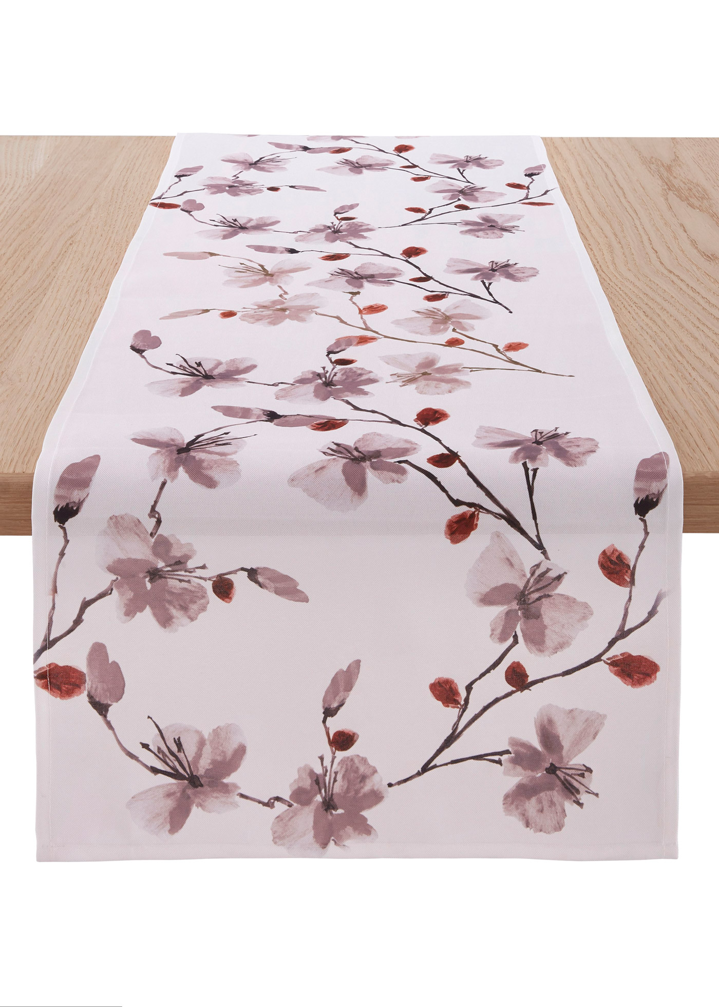 chemin de table à imprimé floral