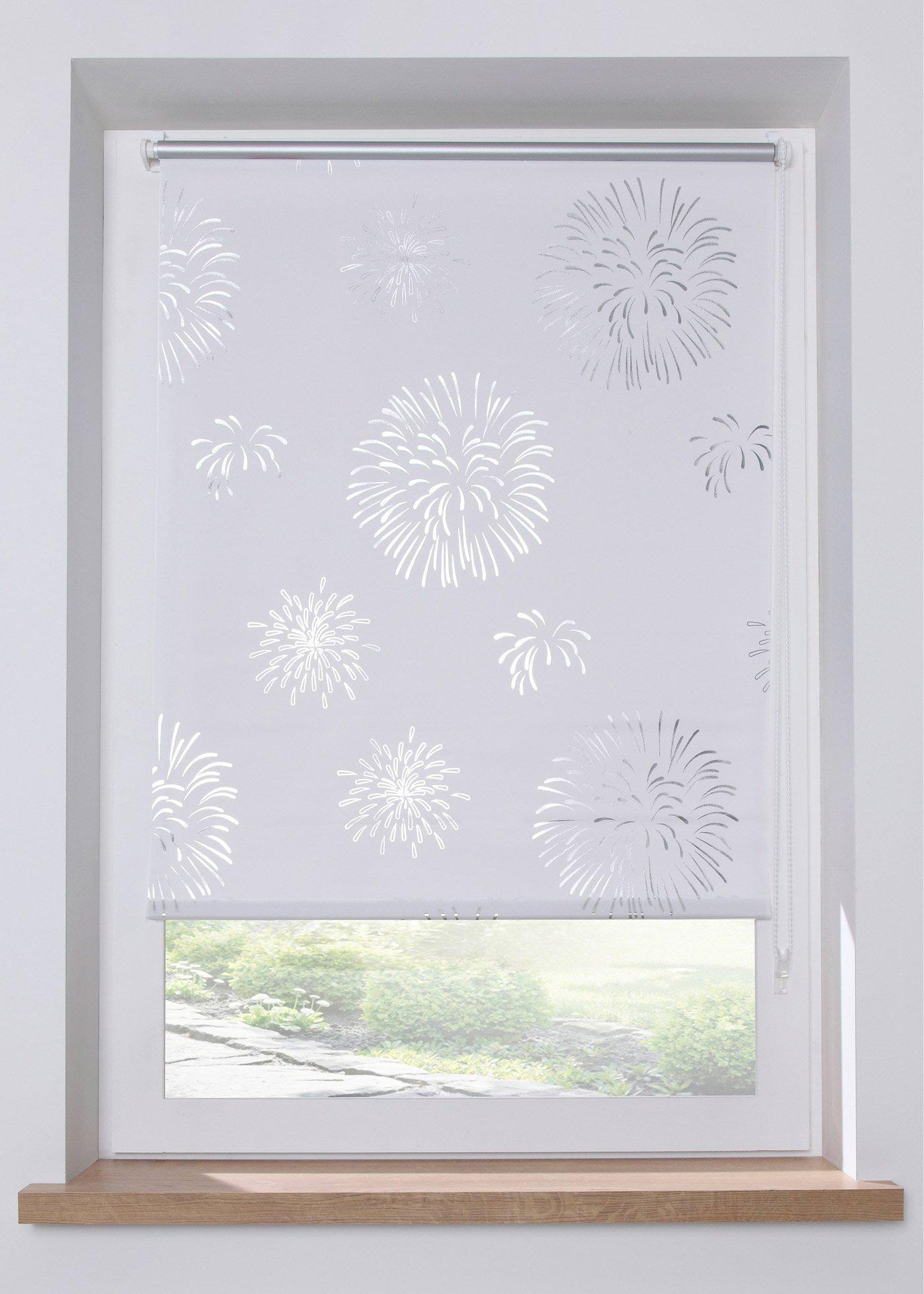 Store enrouleur brise-vue à imprimé brillant