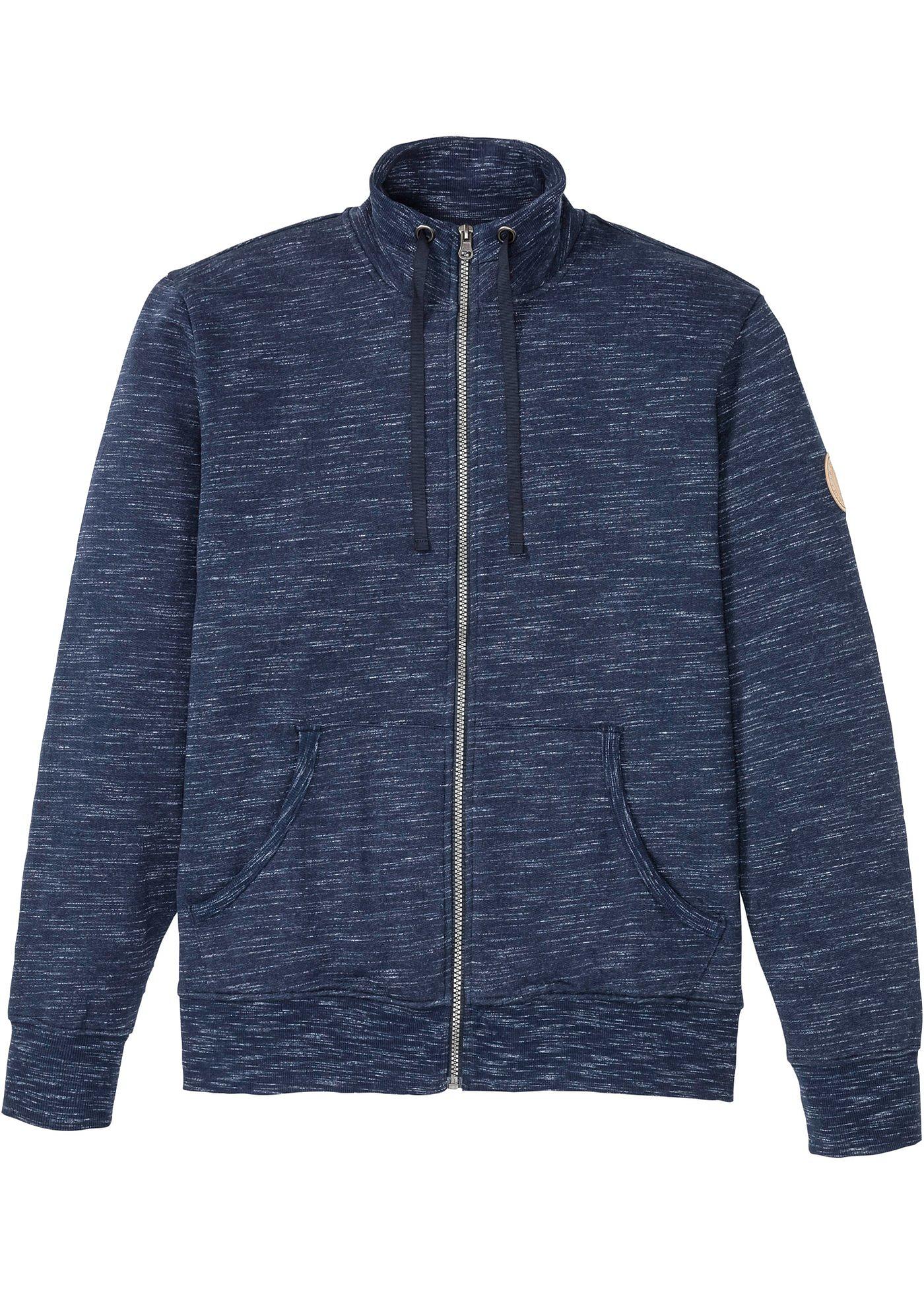 Gilet sweat à col montant