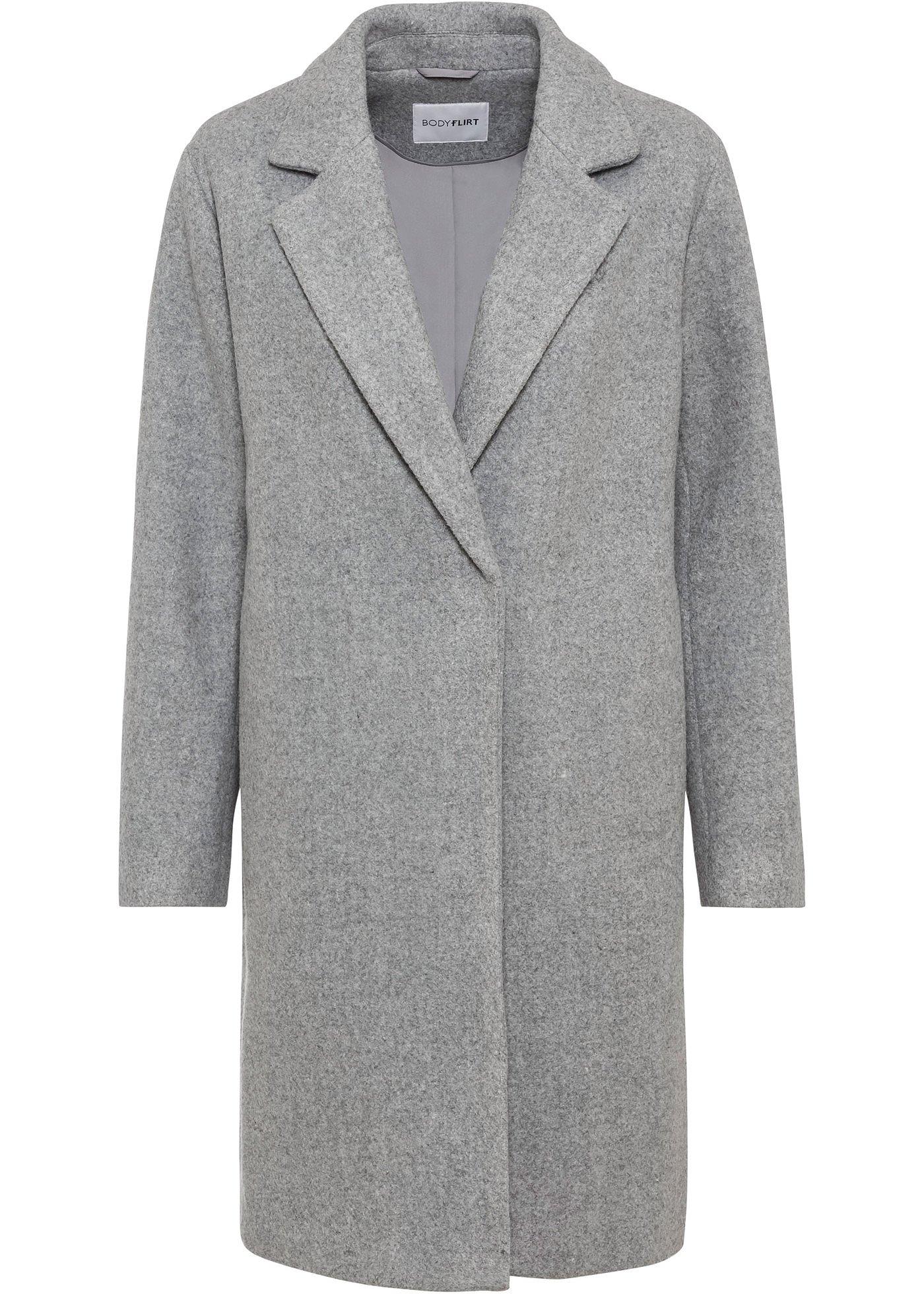 Manteau court aspect laine