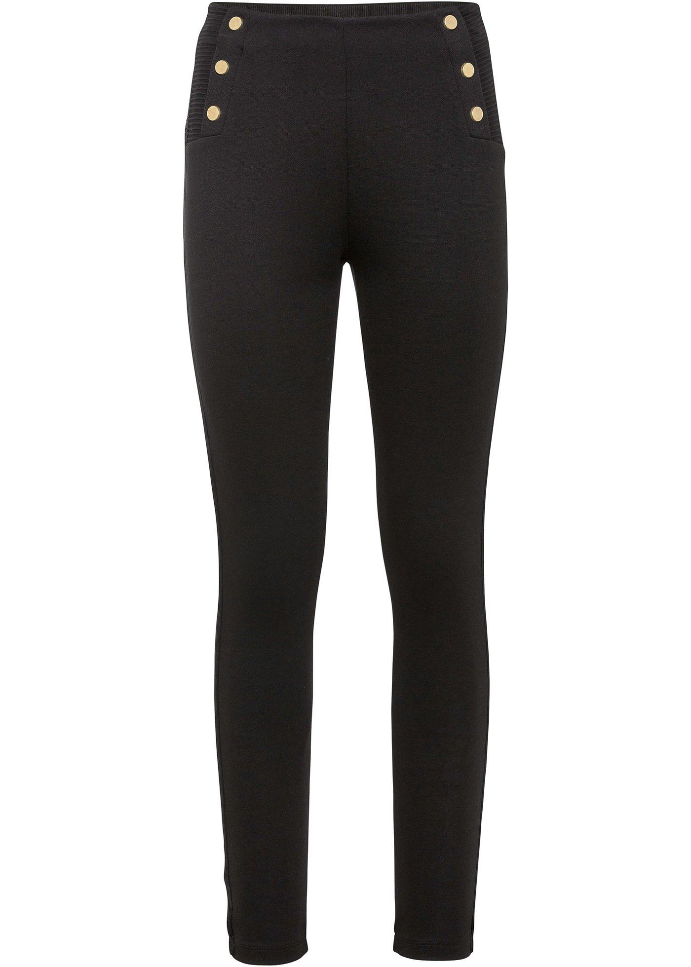 Pantalon extensible à galon rayure