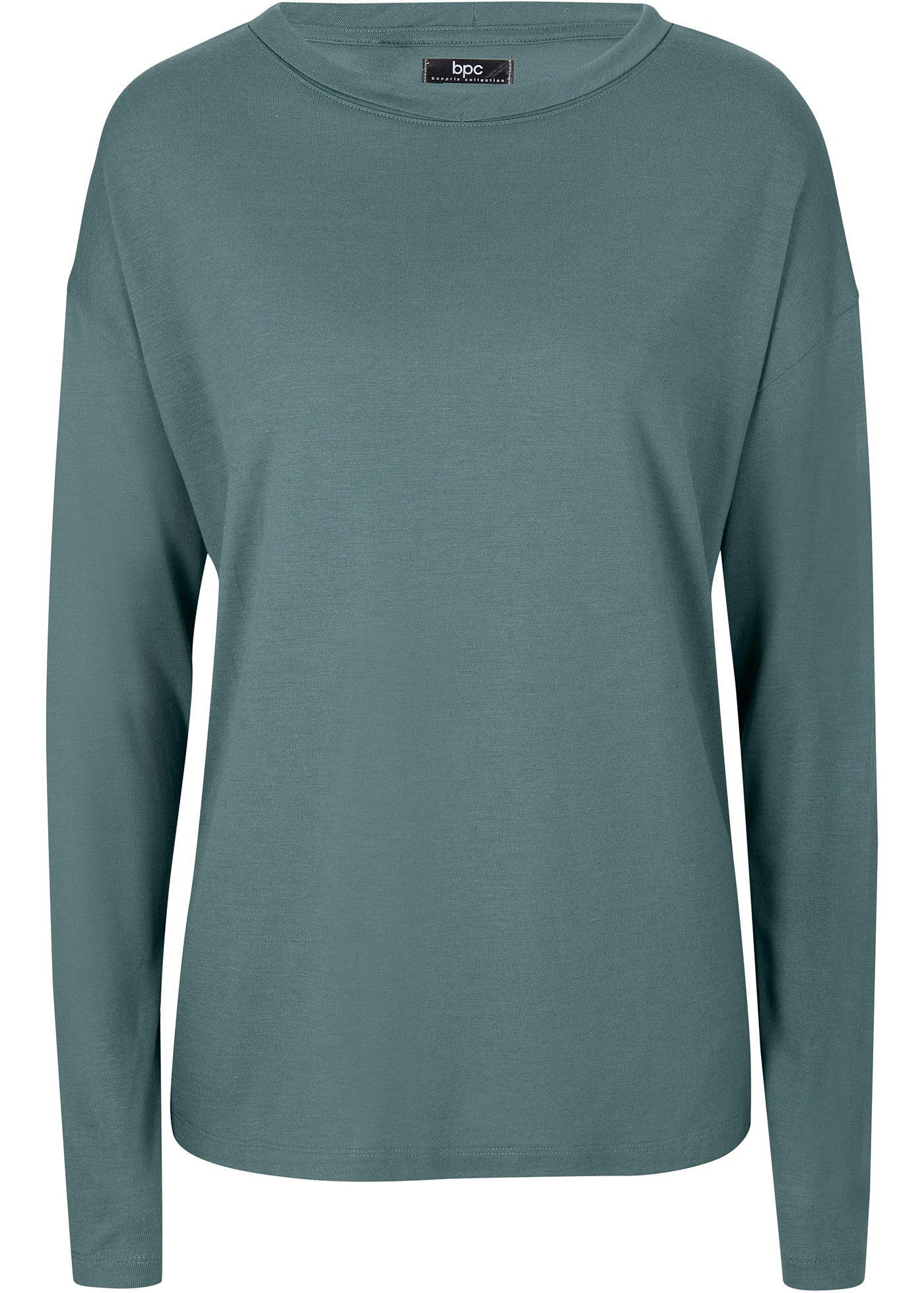 T-shirt manches longues à col roulé ample