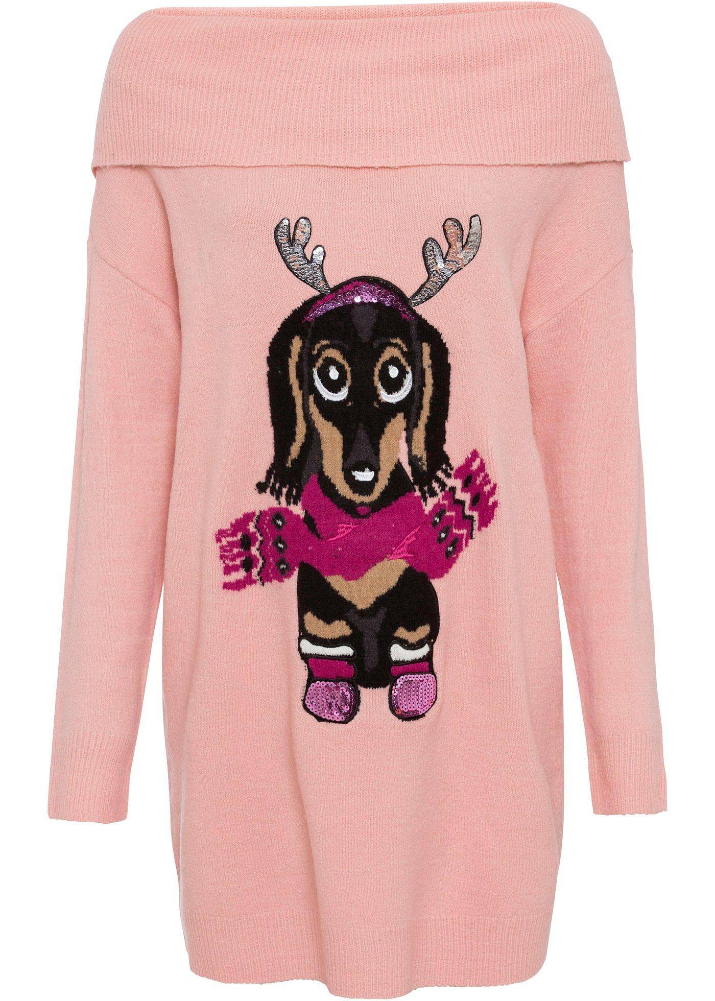 Pull de Noël avec motif teckel