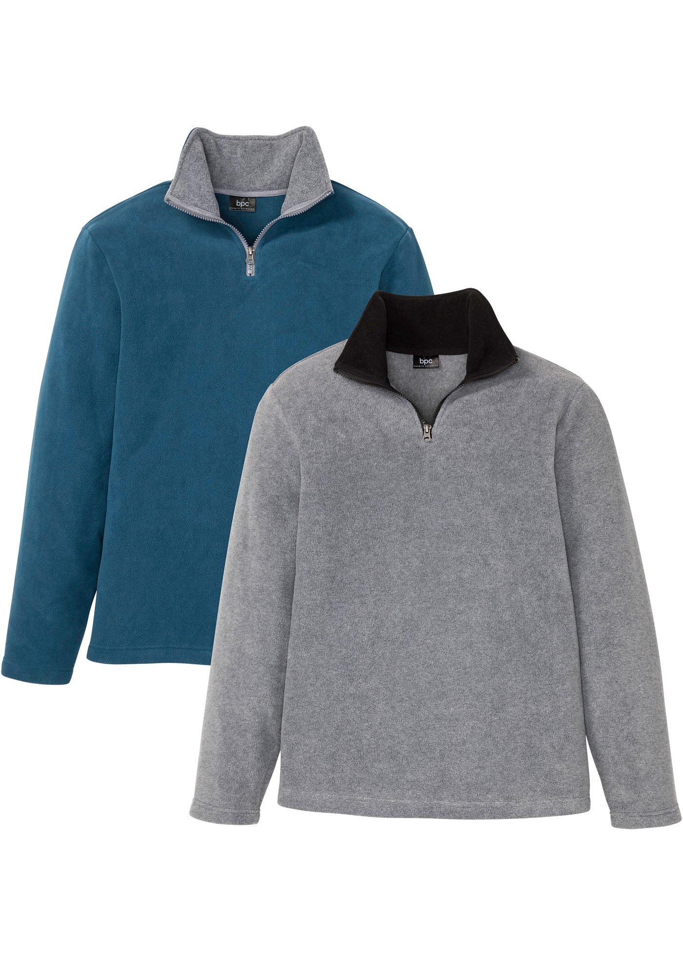 Lot de 2 pulls en polaire à col camionneur