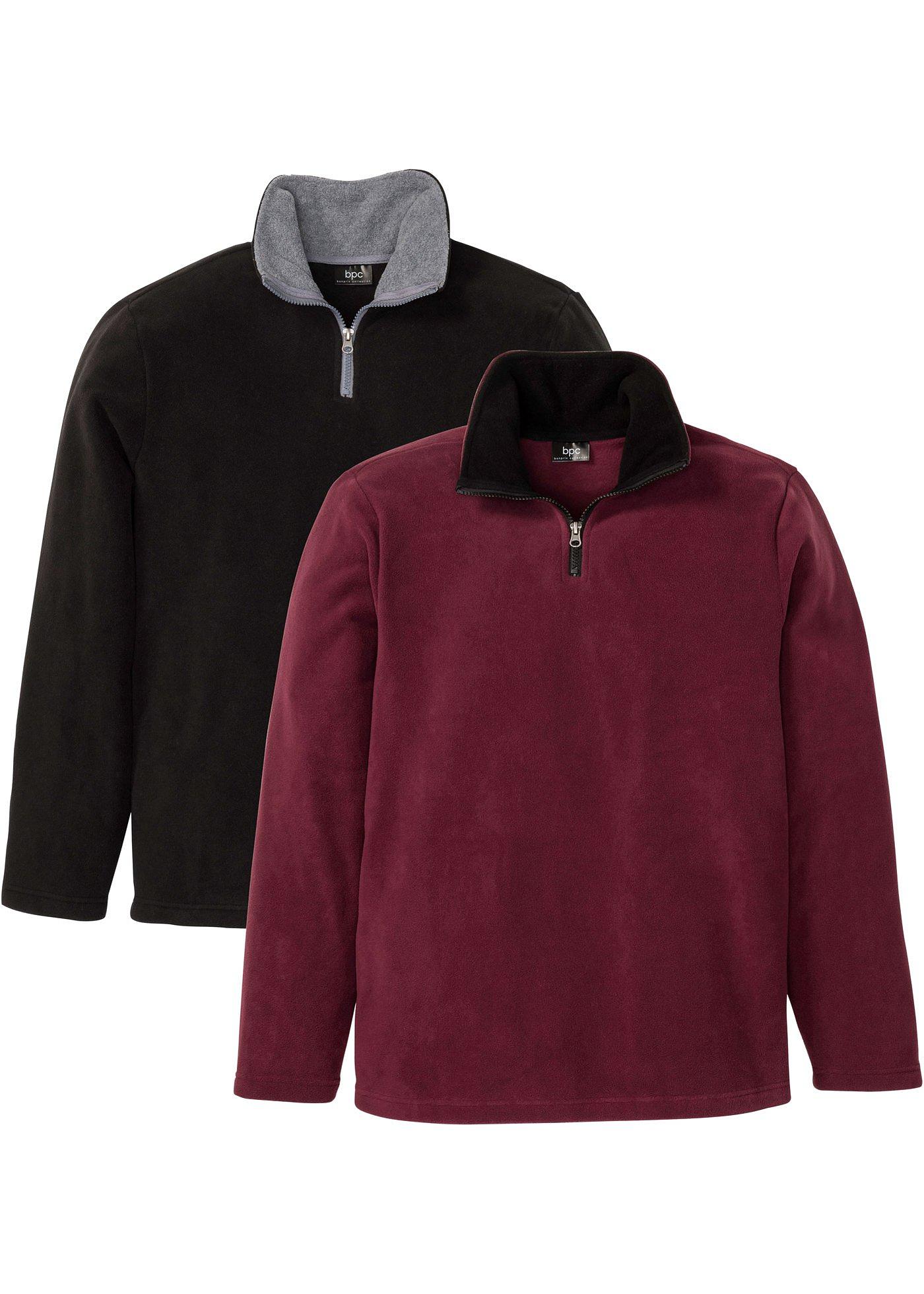 Lot de 2 pulls en polaire à col camionneur