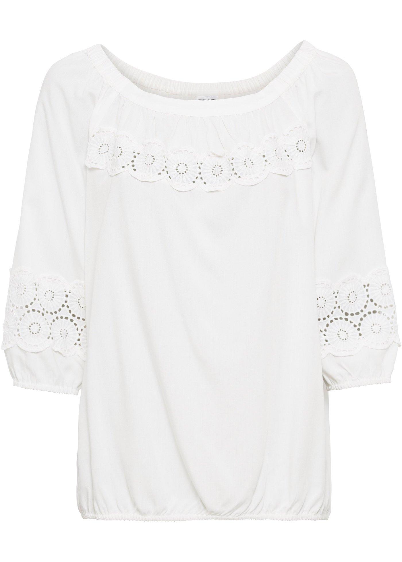 Blouse Carmen, manches 3/4