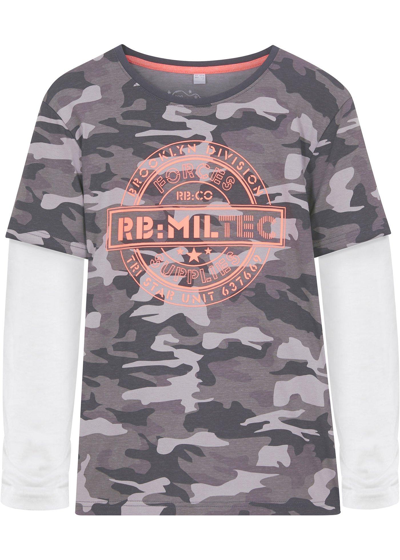 T-shirt double épaisseur garçon, coton bio