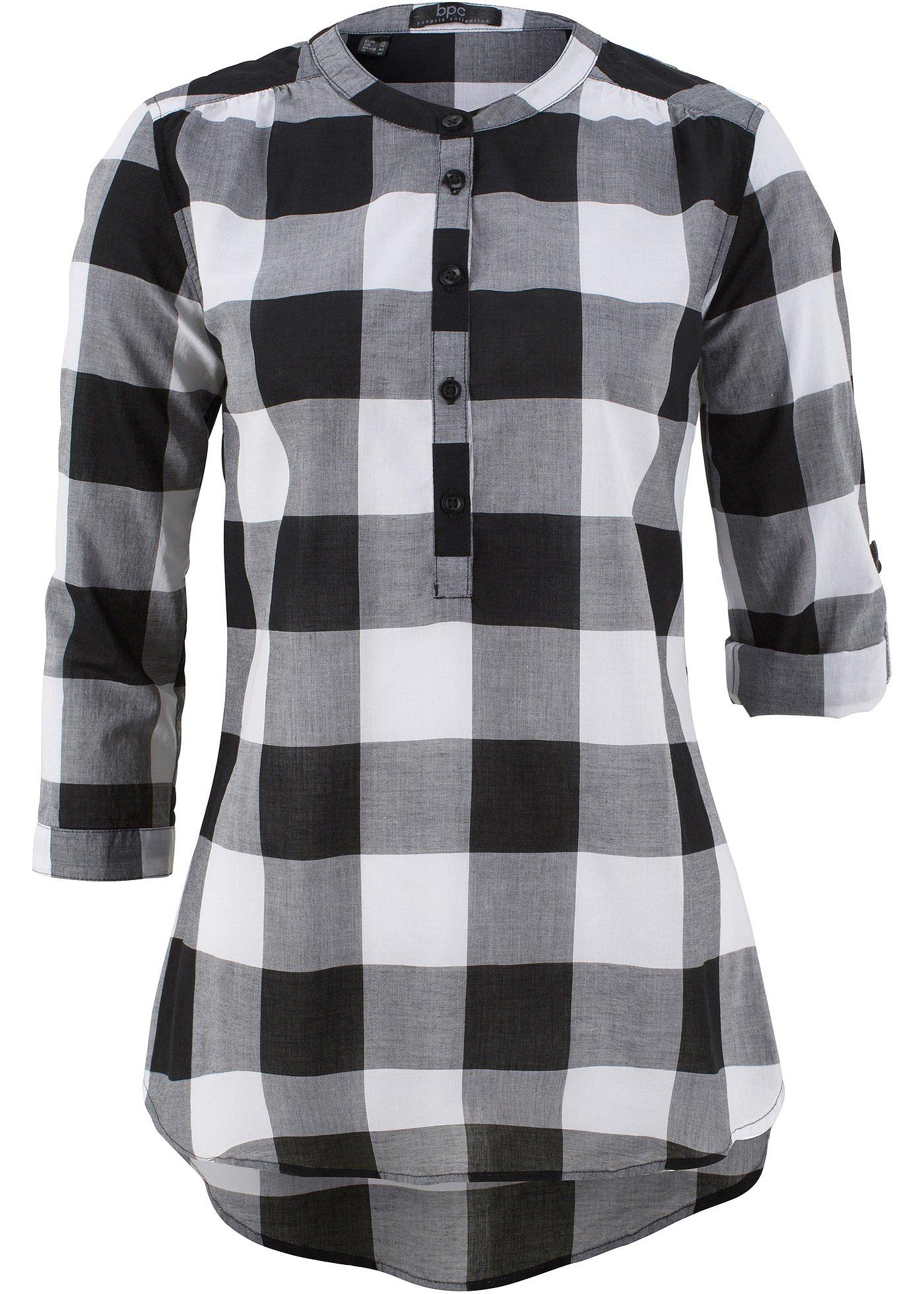 Blouse coton à manches longues