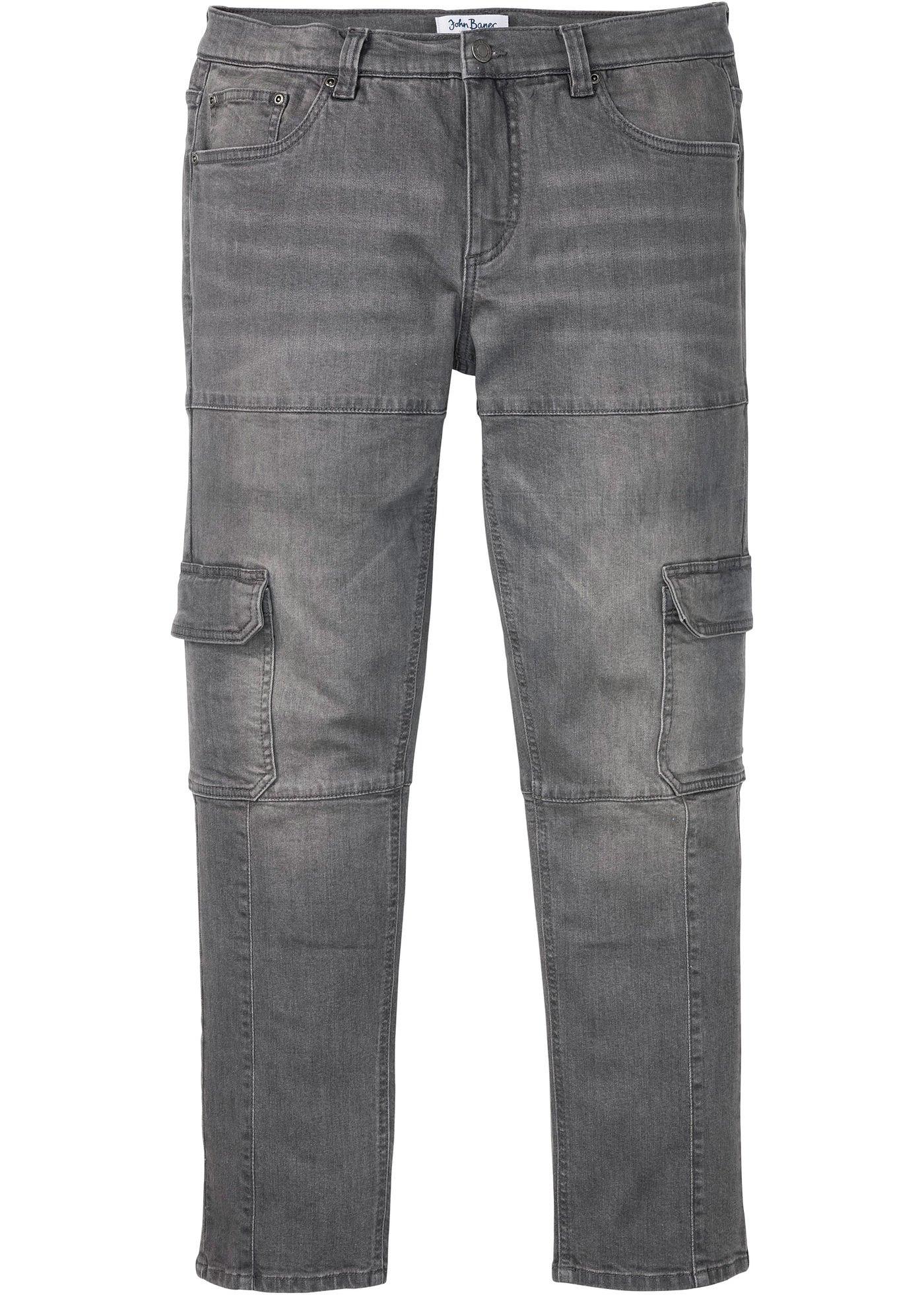Jean extensible cargo Slim Fit Straight