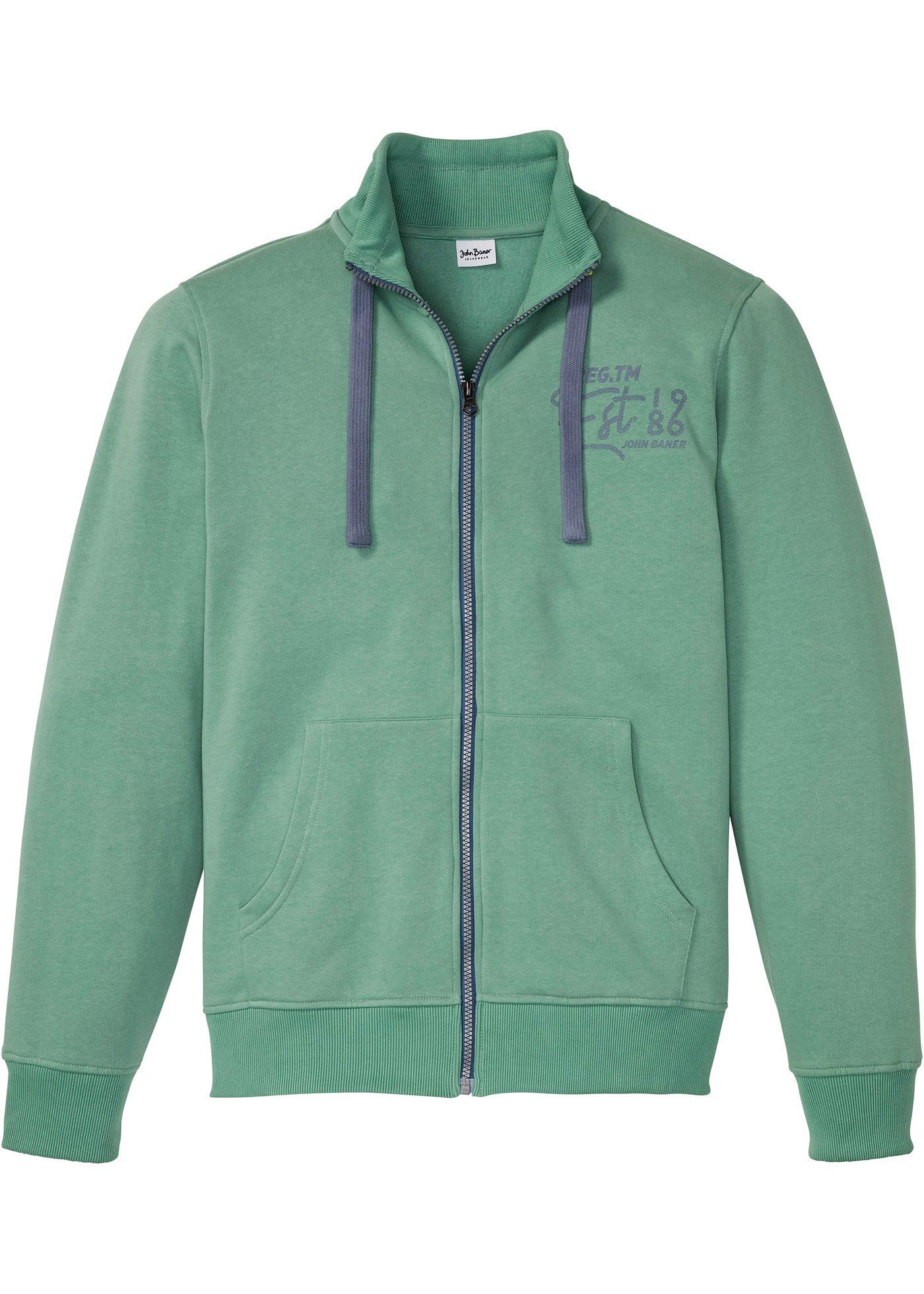 Gilet sweat à col montant